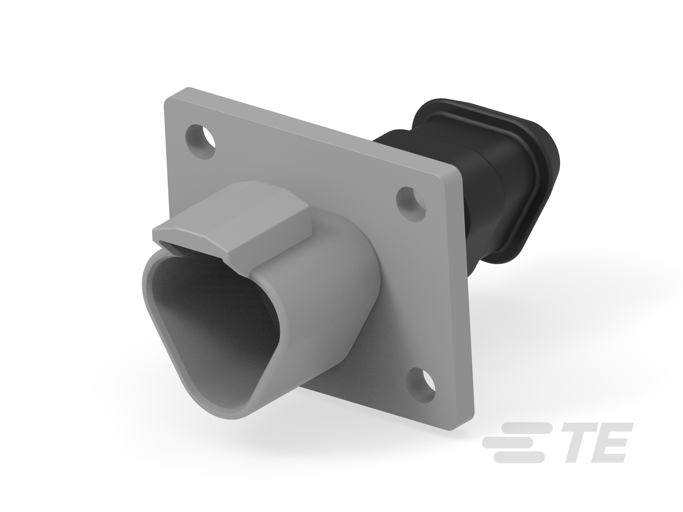 REC, 3P, GRY, N, XCAP, FLANGE-DT04-3P-LE08