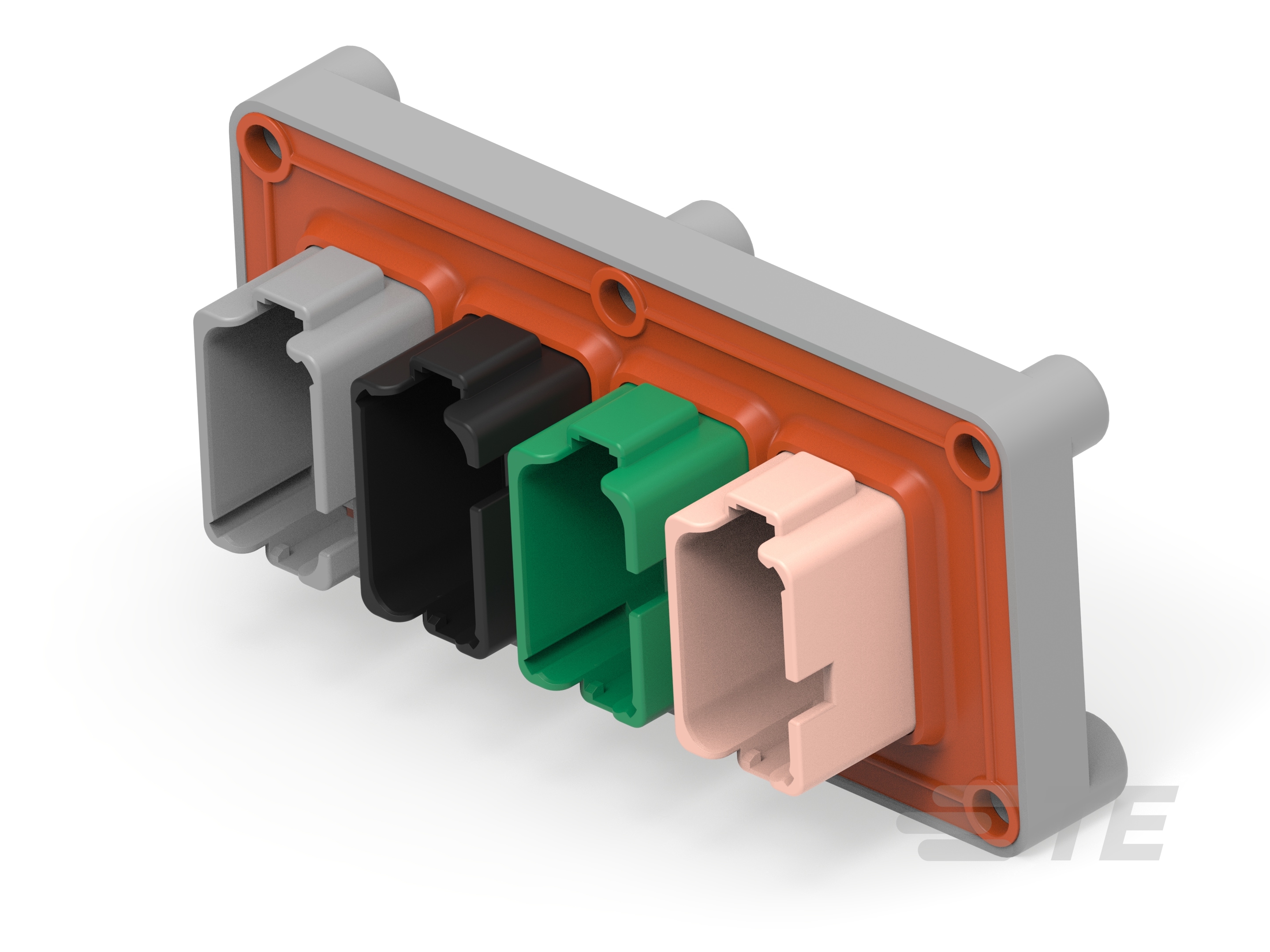 REC, 48P, GRY, N, FLANGE, ABCD-DT04-48P-B016