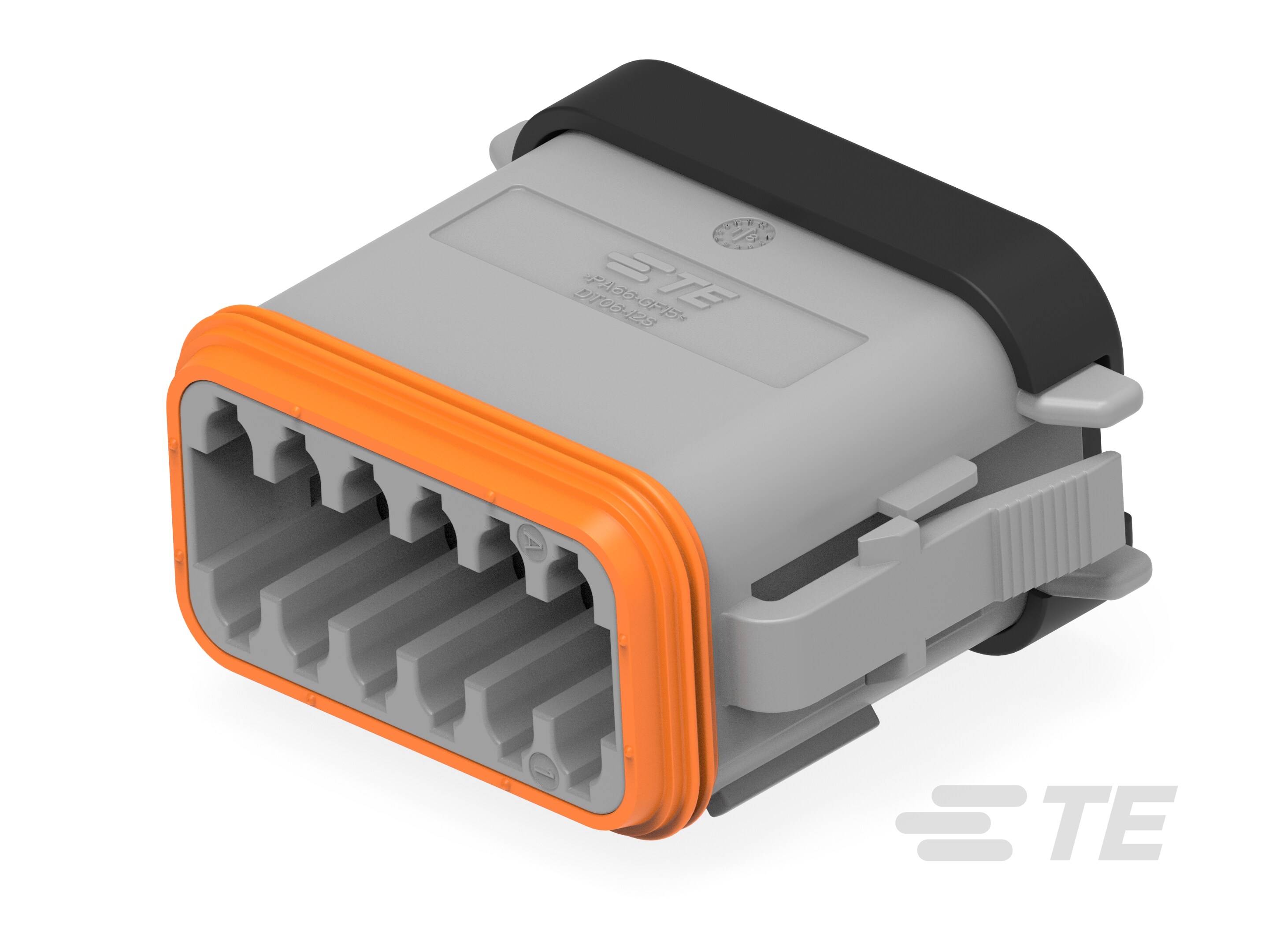 PLG, 12P, GRY, N, SEAL RET,ENH KEY,CAP,A-DT06-12SA-EP06