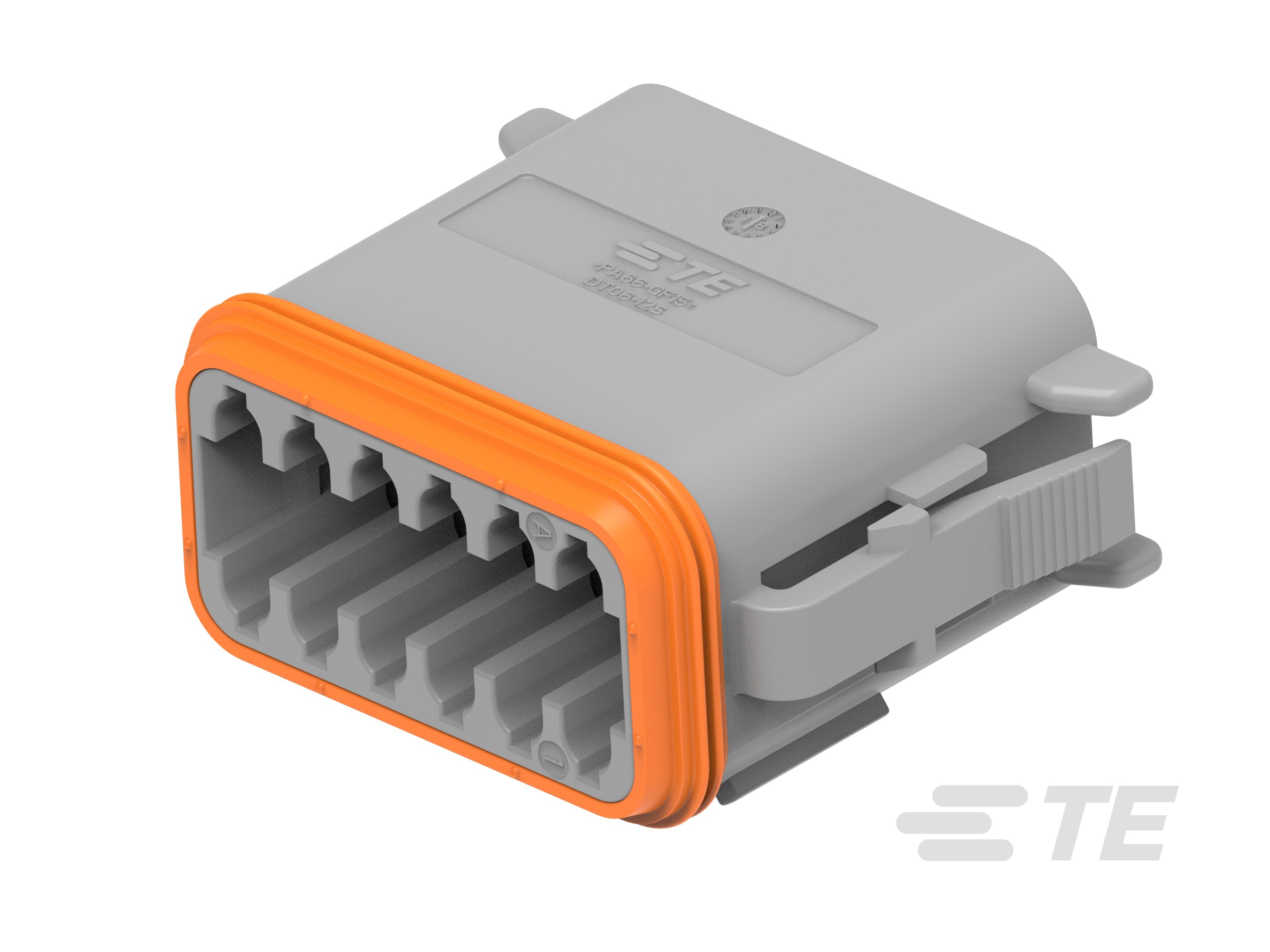 PLG, 12P, GRY, N, SEAL RET, ENH KEY, A-DT06-12SA-P012