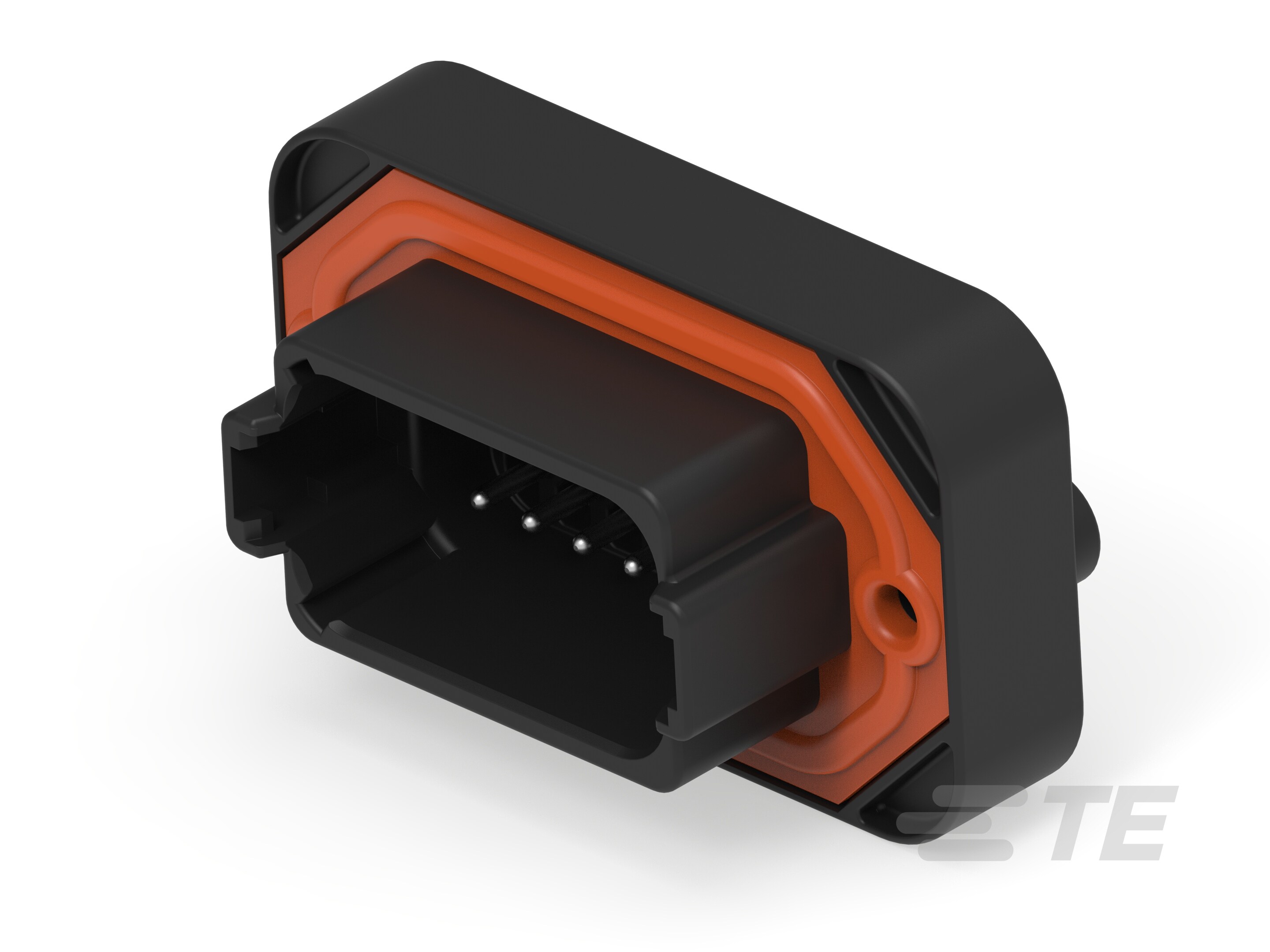 HDR, 12P, BLK, ST, 5 PSI, NI/CU, B-DT15-12PB-B028