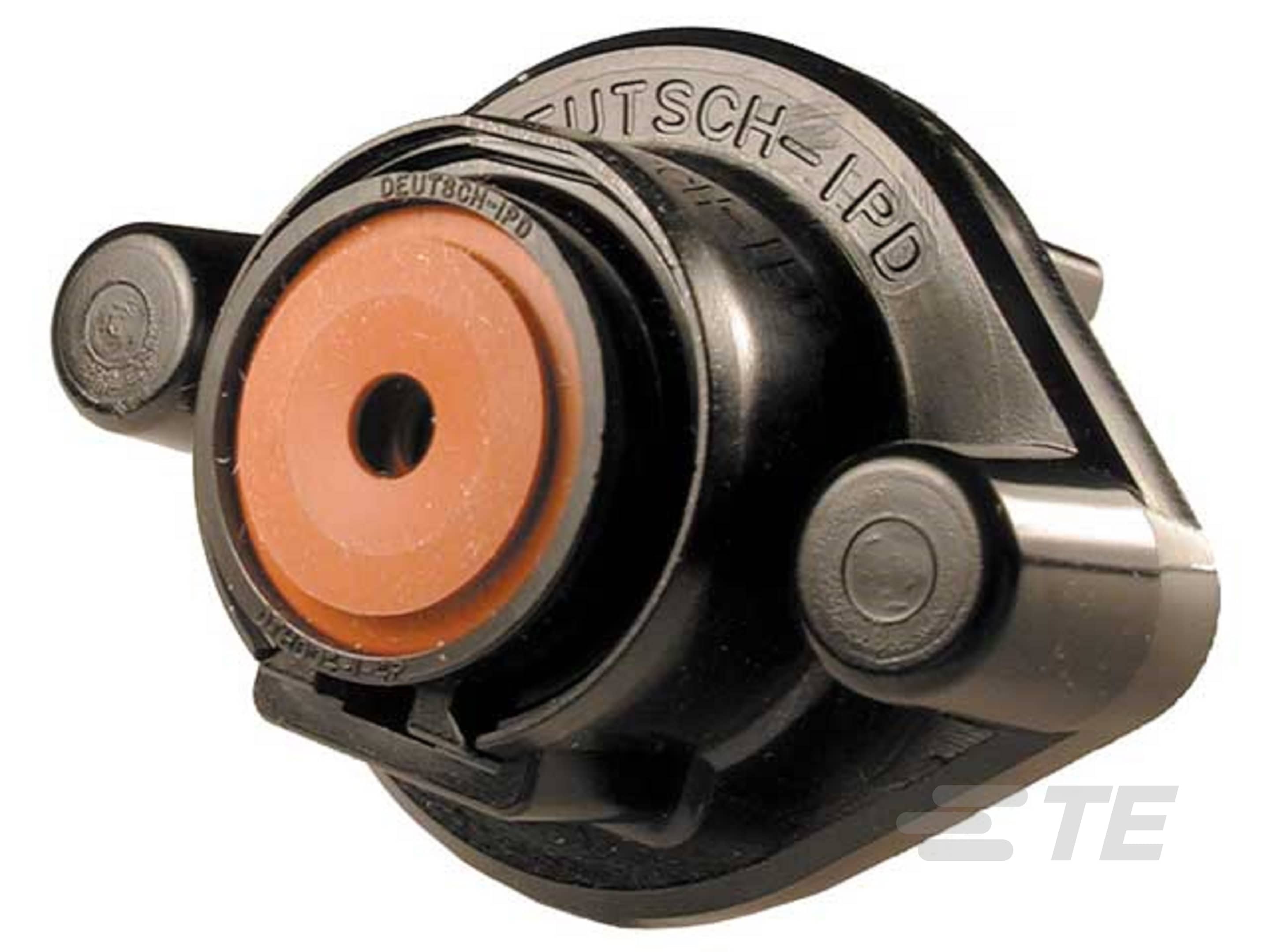 REC, 1P, BLK, N, SIZE 4, FLANGE-DTHD04-1-4P-L009