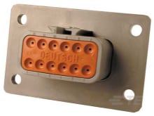 REC, 12P, GRY, N, FLANGE, A-DTM04-12PA-L012