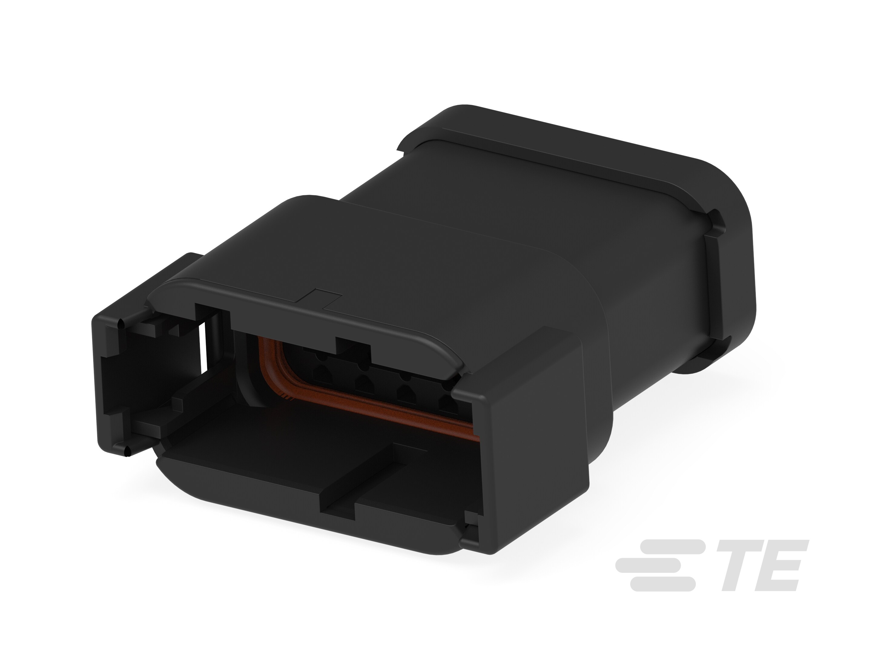 REC, 12P, BLK, N, CAP, B-DTM04-12PB-E003
