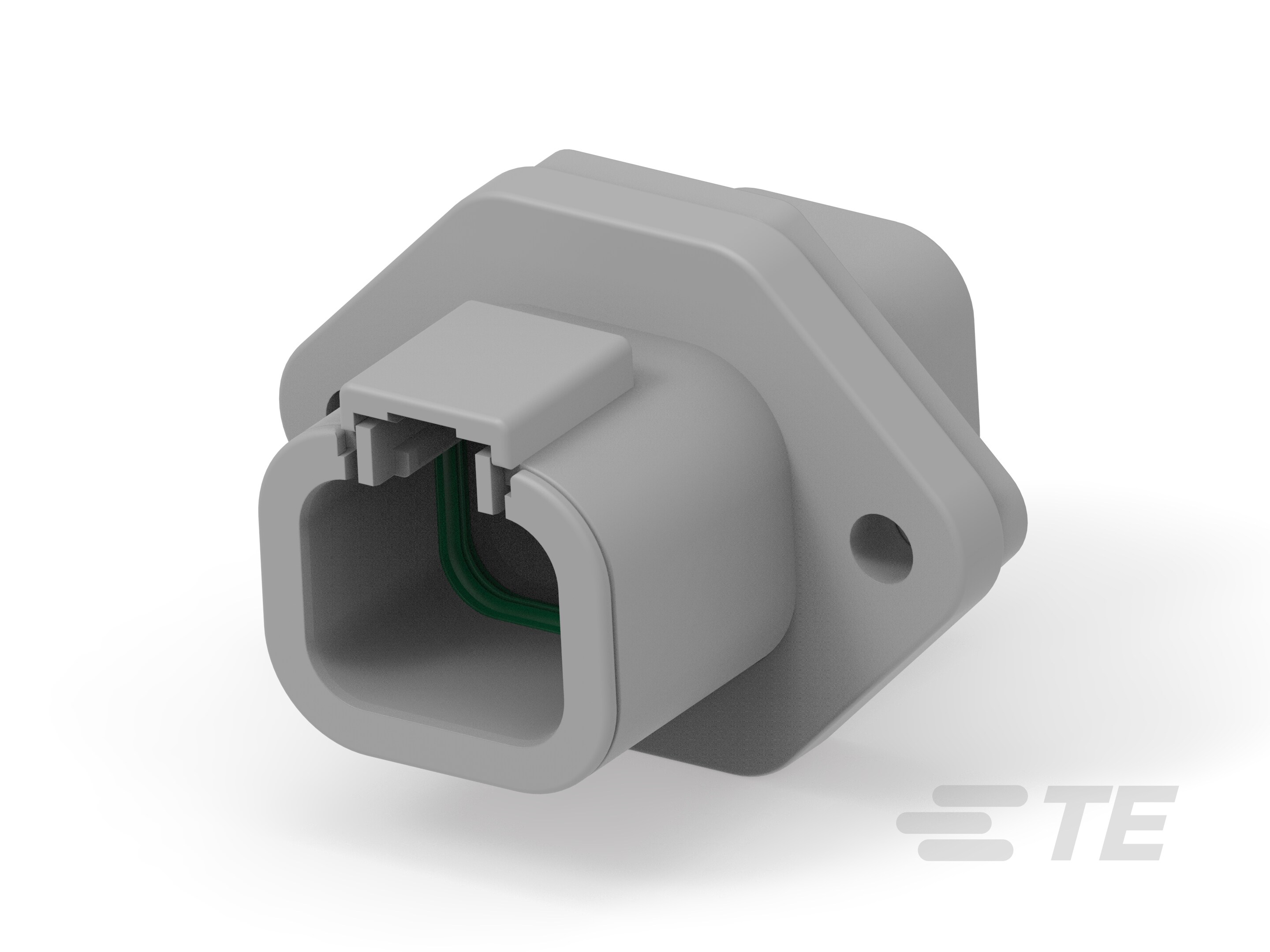 REC, 4P, GRY, N, FLANGE-DTP04-4P-L012