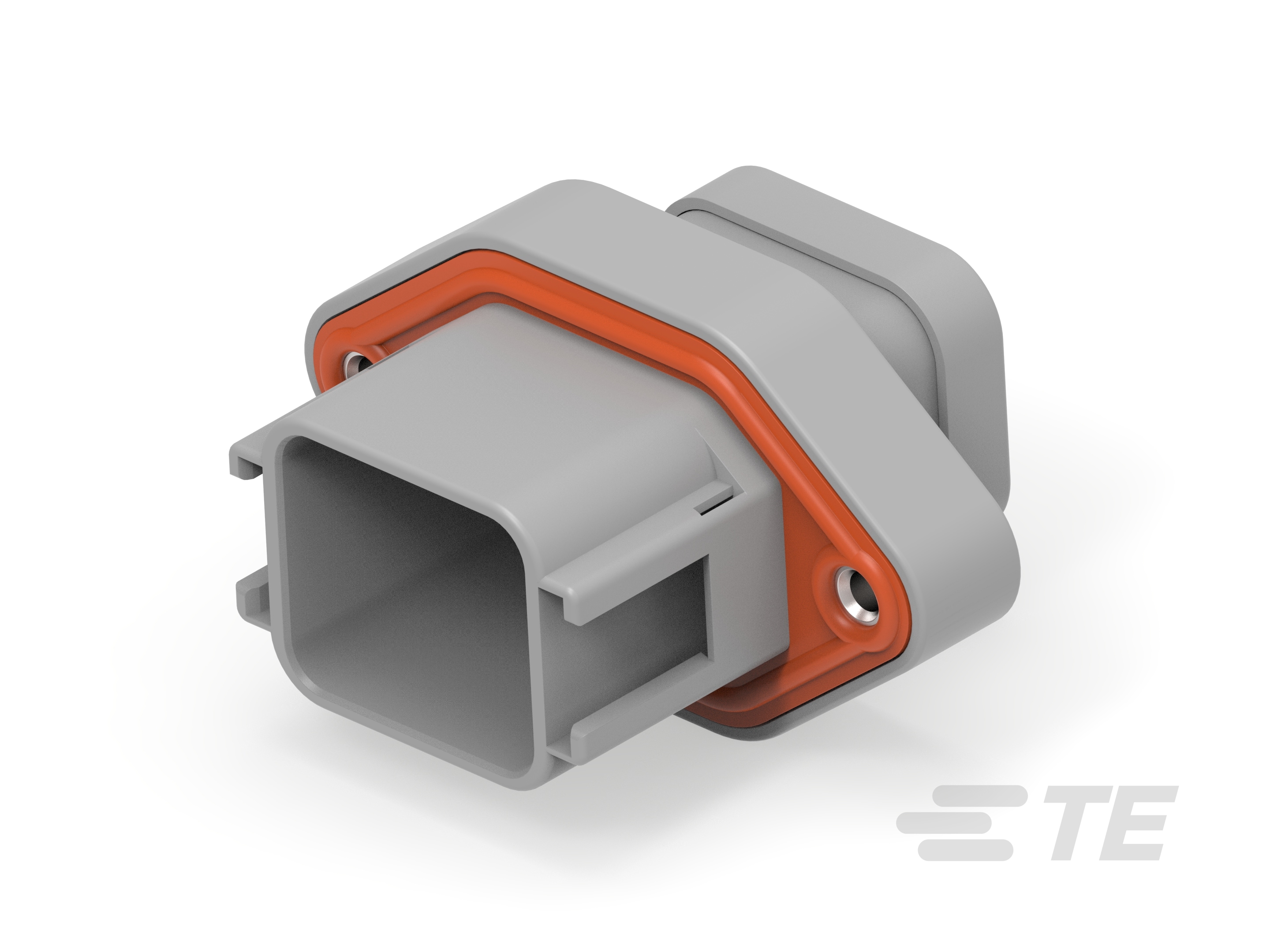 REC, 18P, GRY, E, FLANGE, A-DTV02-18PA-C015