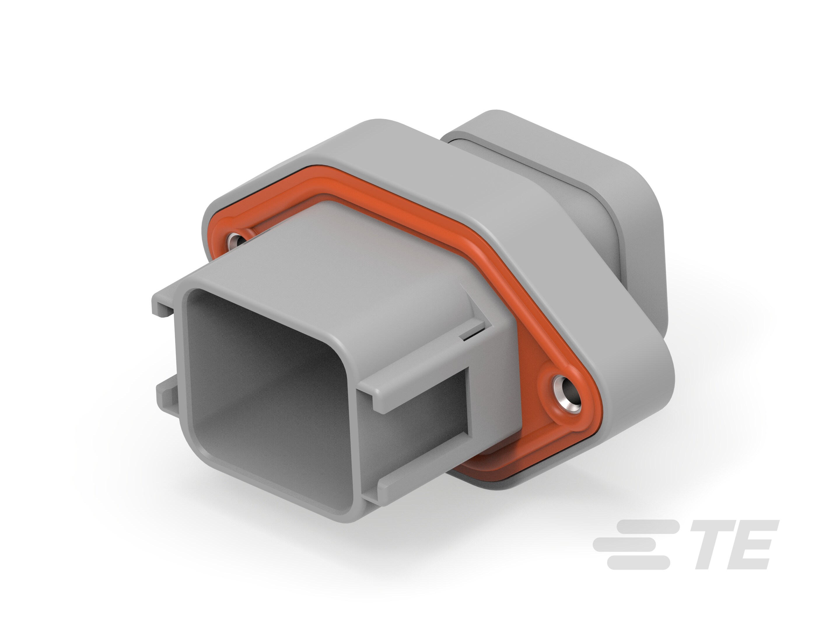 REC, 18P, GRY, N, FLANGE, A-DTV02-18PA