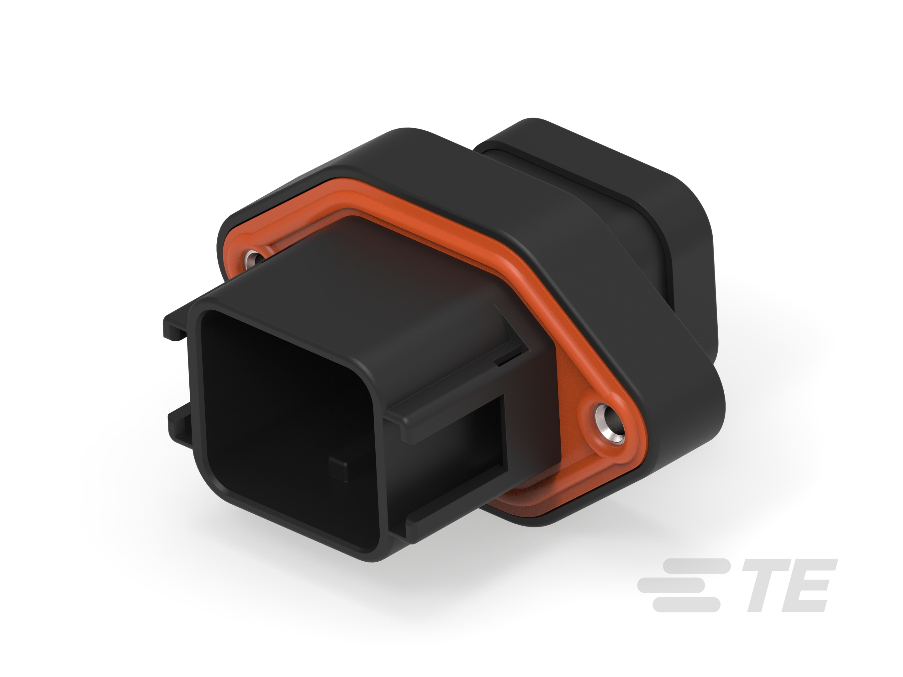 REC, 18P, BLK, N, FLANGE, 7-12 BLOCK, B-DTV02-18PB-C032