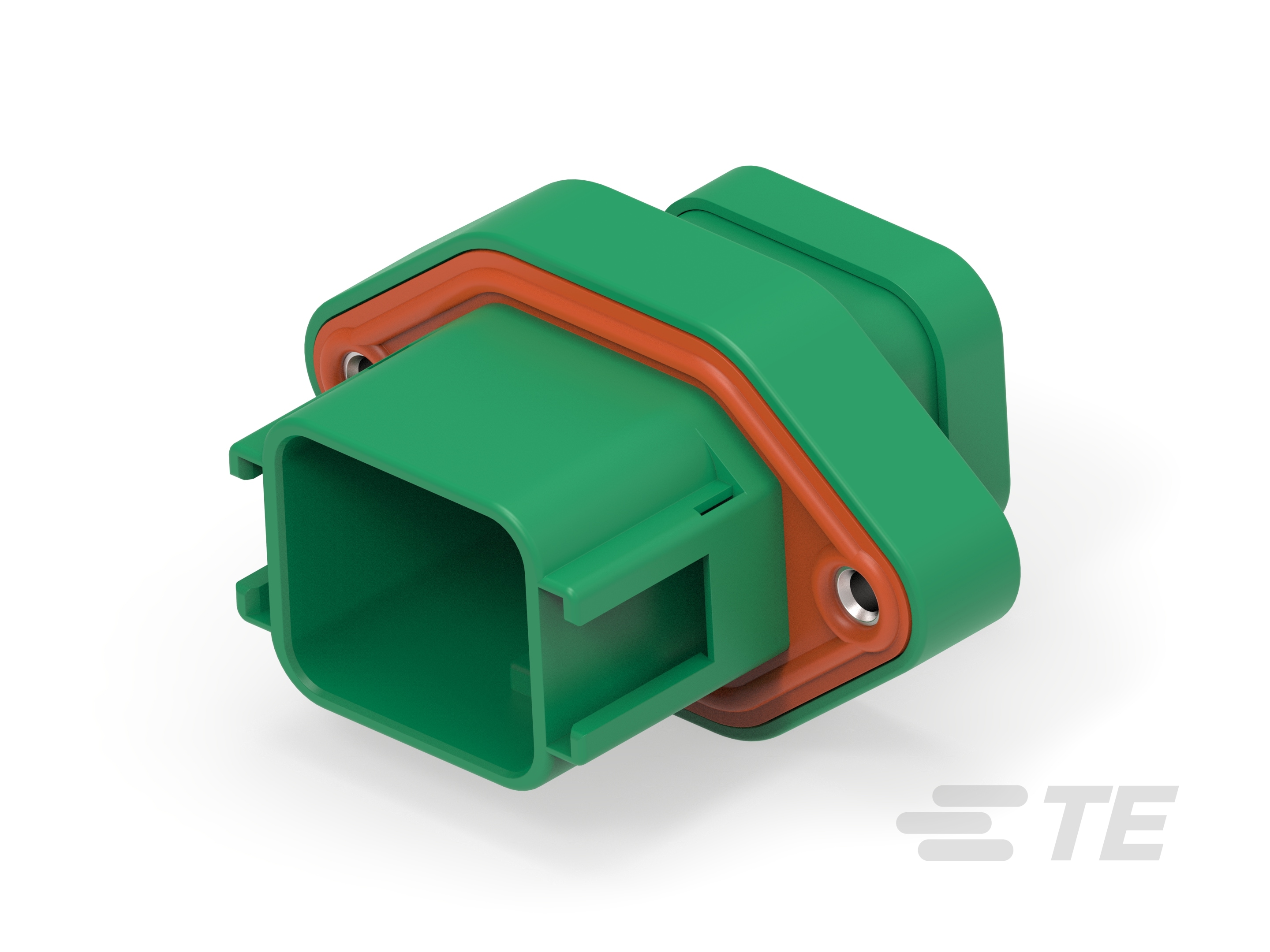 REC, 18P, GRN, N, FLANGE, C-DTV02-18PC