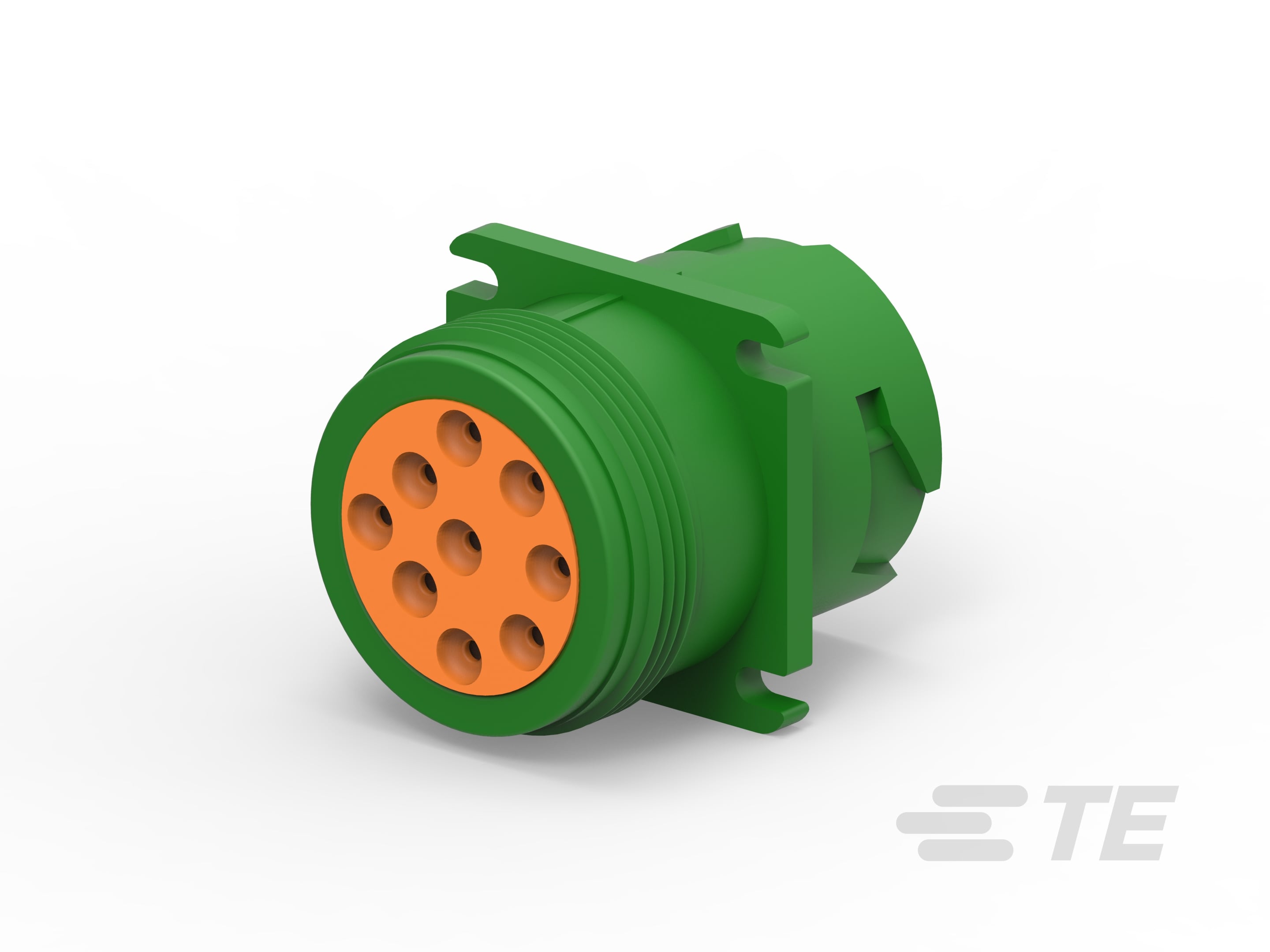 REC, 9P, GRN, N, FLANGE, J1939, TYPE 2-HD10-9-1939P-P080