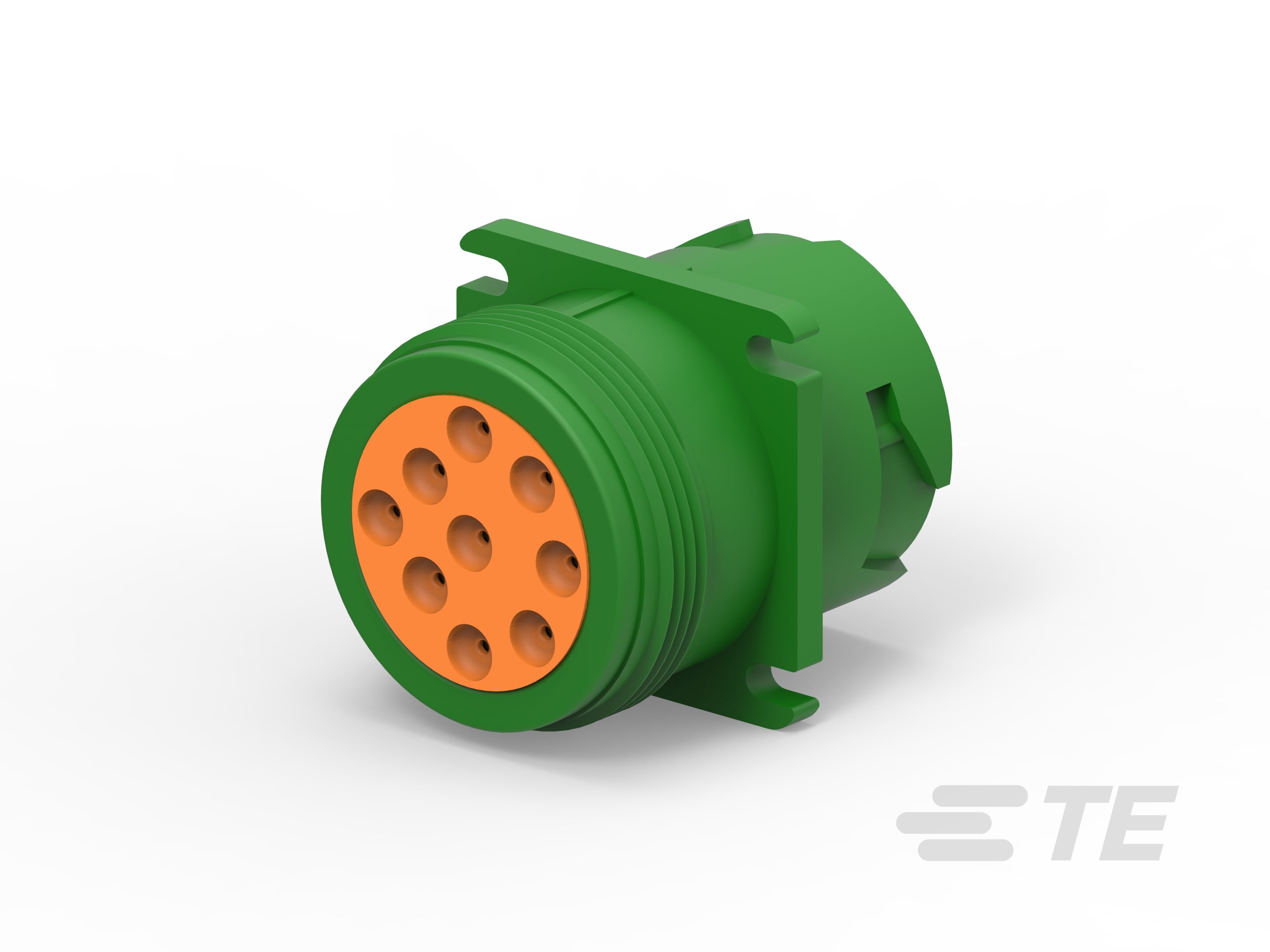 REC, 9P, GRN, E, FLANGE, J1939, TYPE 2-HD10-9-1939PE-P080