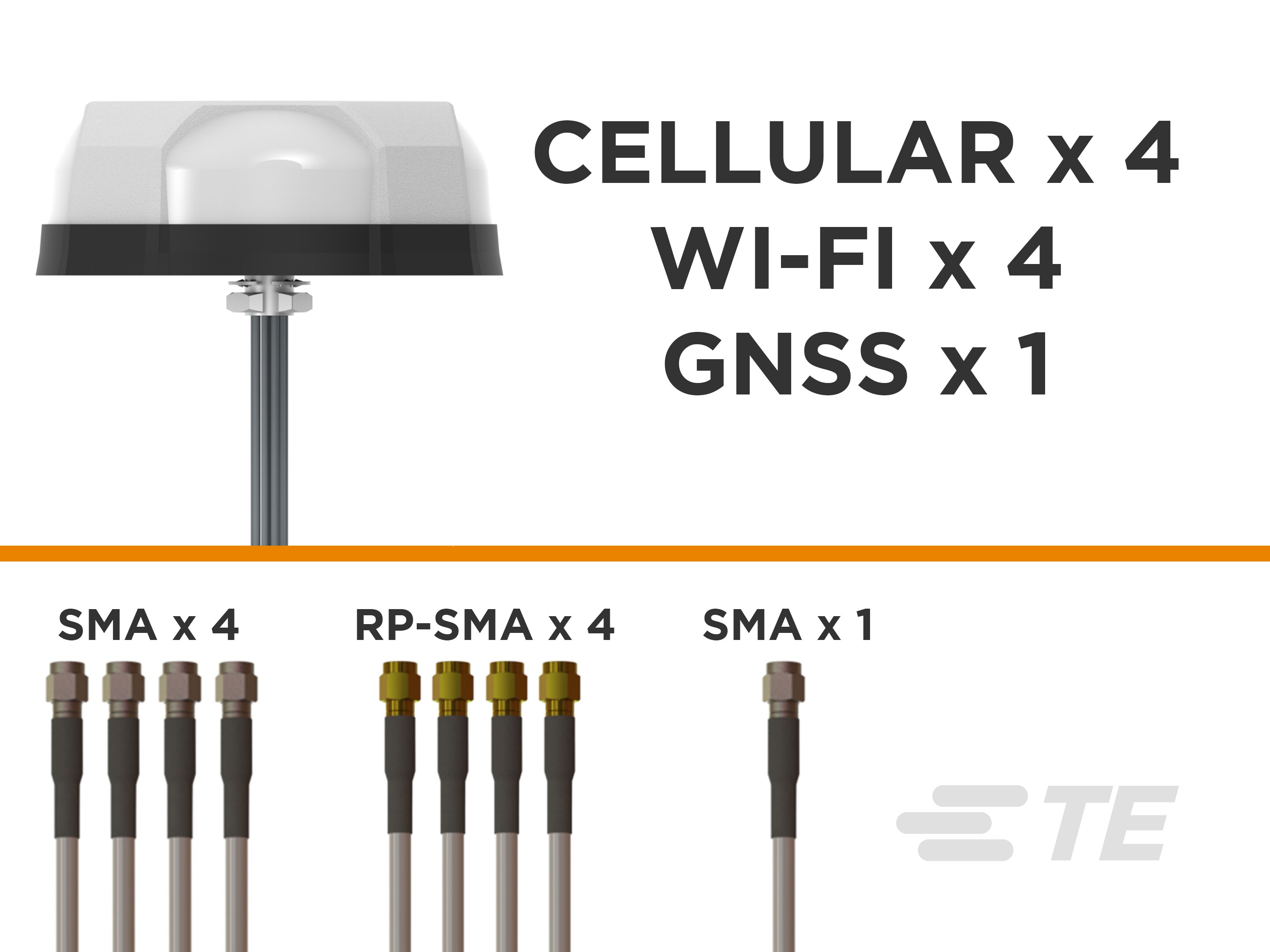 9-Port,4x 5G/LTE,4x WIFI,GNSS,WHT-L000434-03