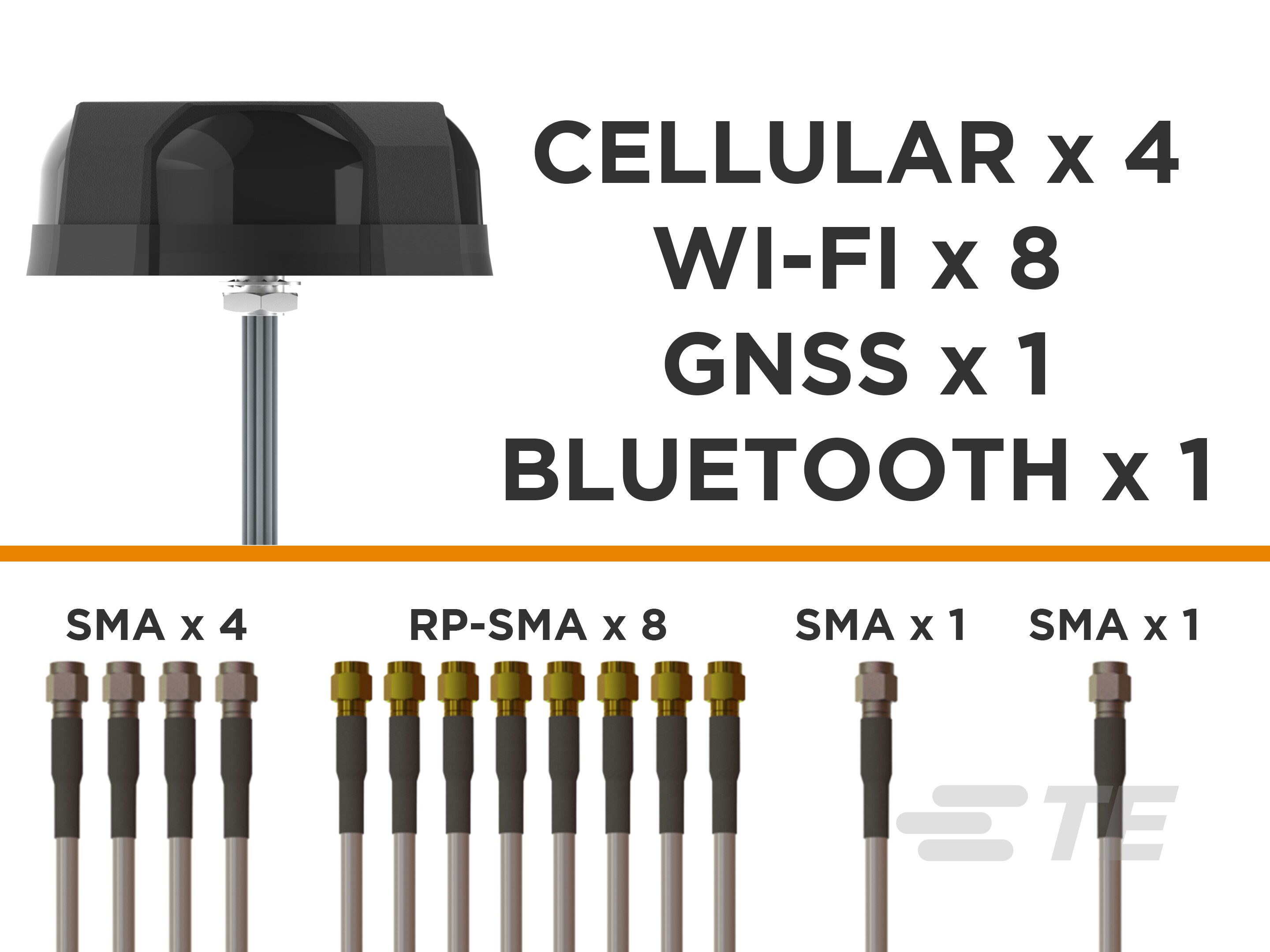 14-Port,4x 5G/LTE,8x WIFI,GNSS,BT,BLK-L000434-08