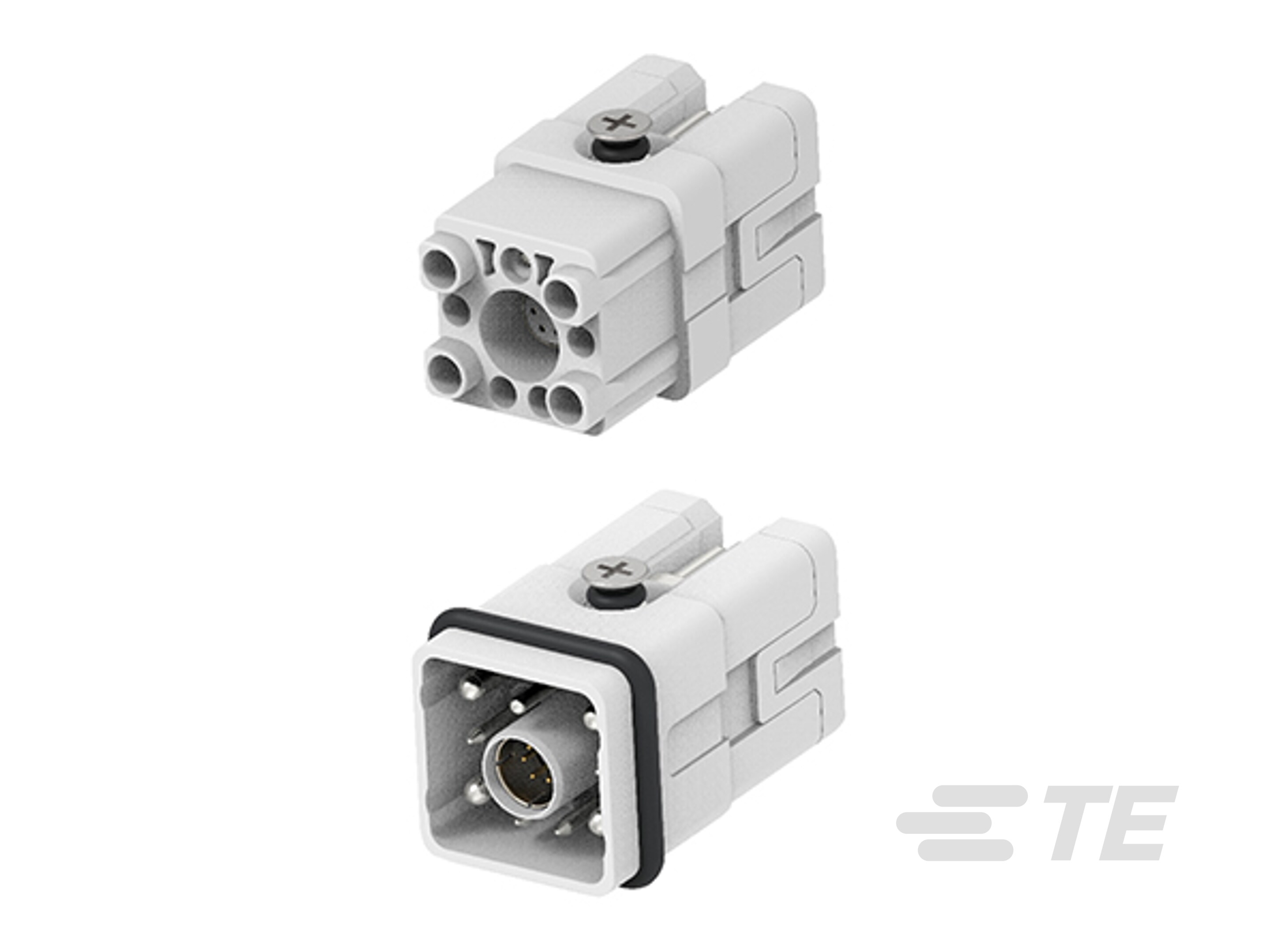 HQ-4/4/6 Hybrid Insert with CAT5 Ethernet: Enhanced Power, Signal, and Data Transmission-CAT-LS0-EECP60656