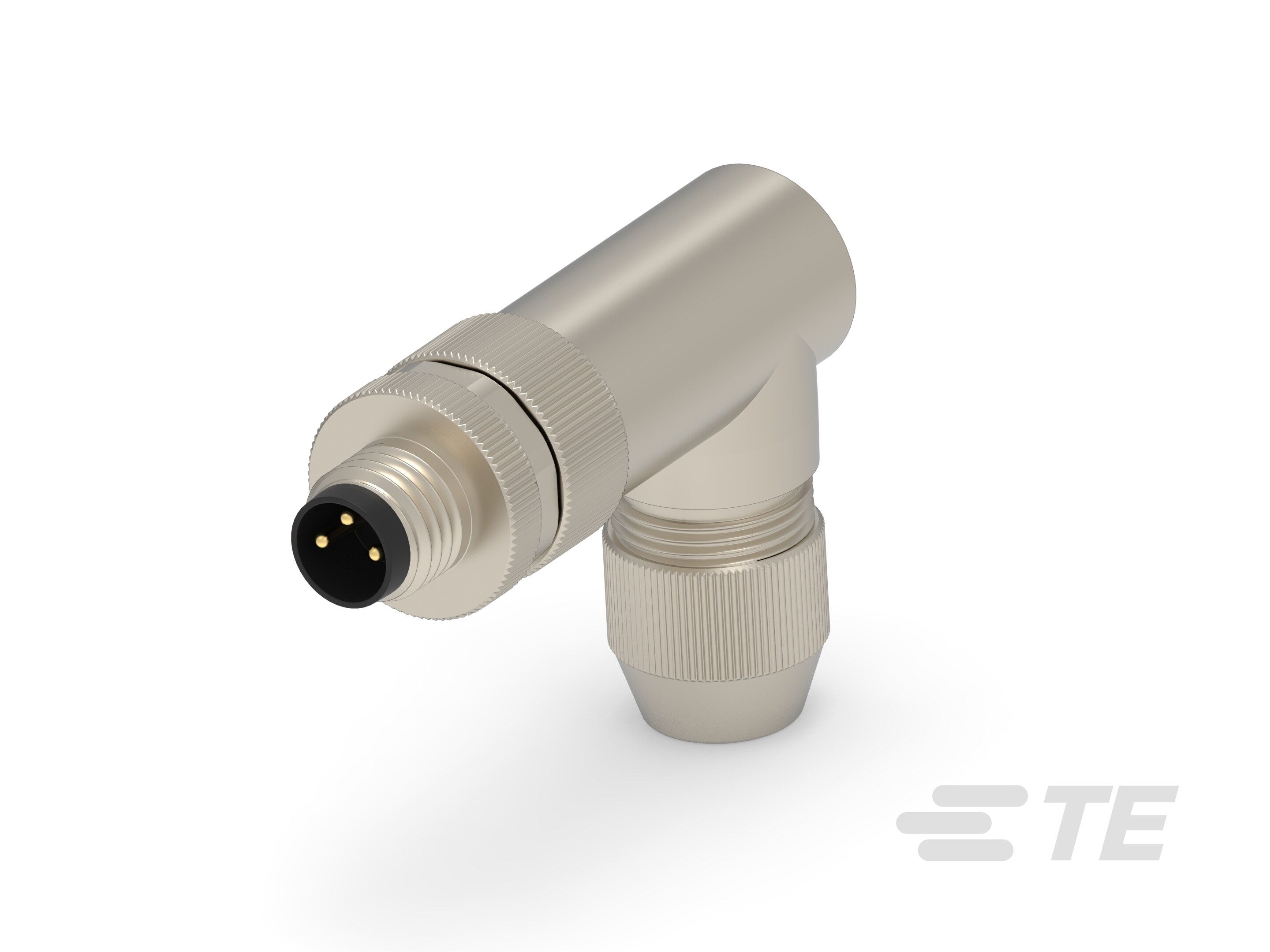 M8,SCREW, MALE,R/A,SHIELD,3P,GOLD-T4013019031-000