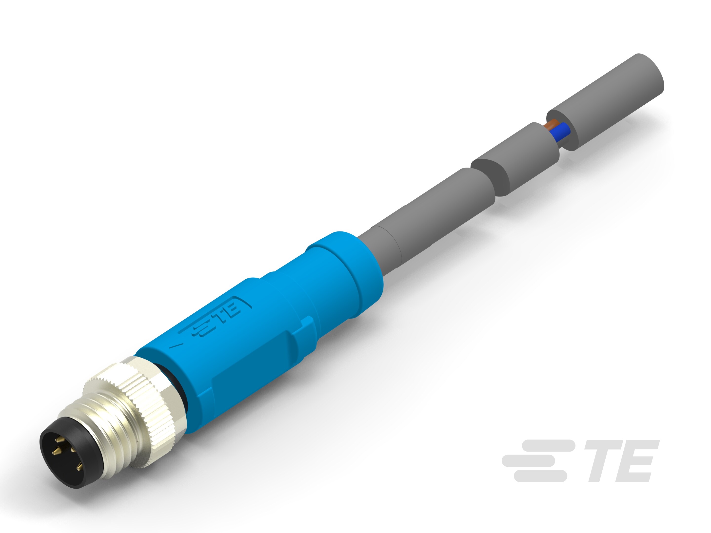 M8 CABLE ST MALE 0.5M 4P PUR CABLE-T4051120004-001