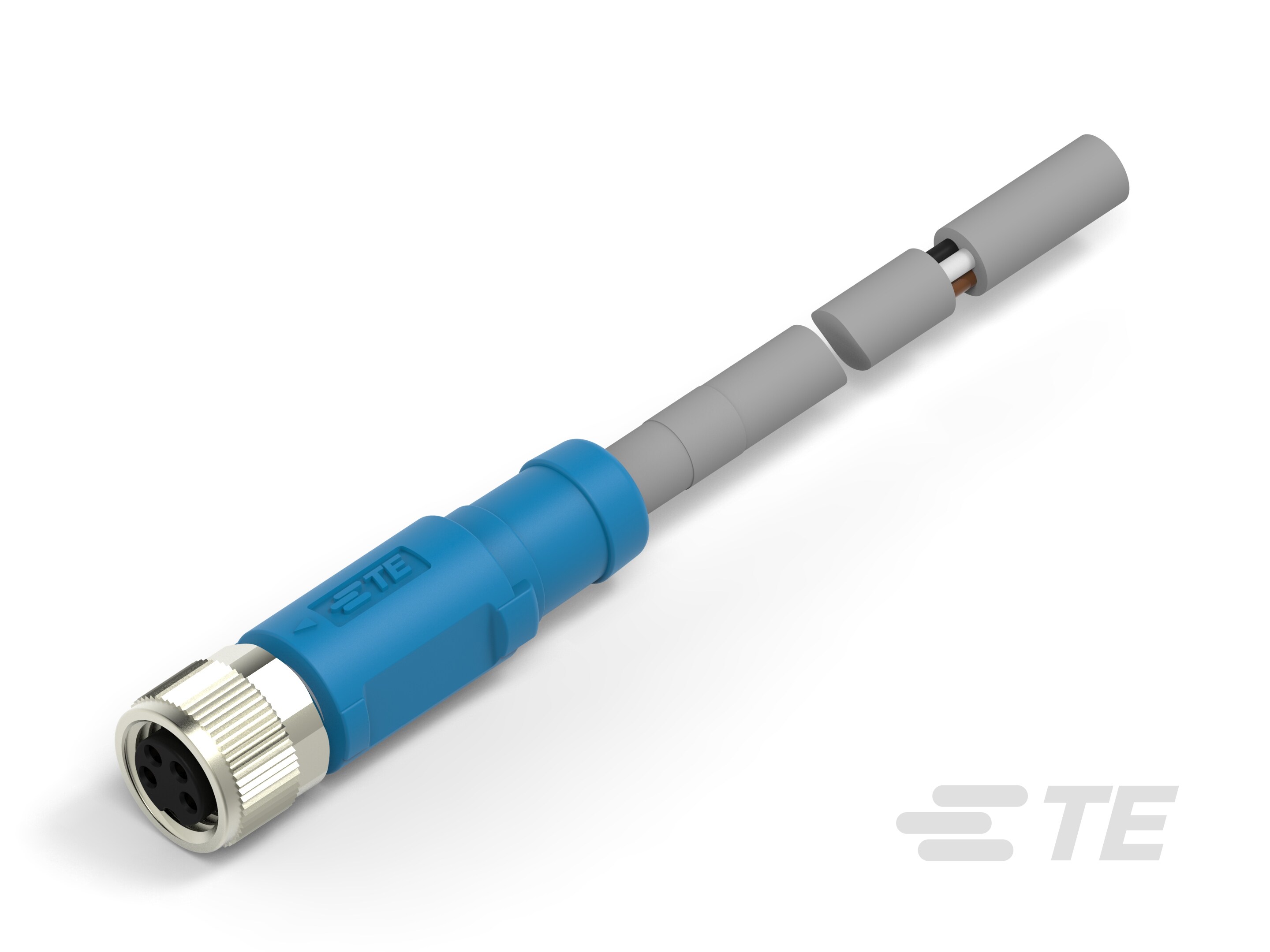 M8 CABLE ST FEMALE 5M 4P PUR CABLE-T4051320004-005