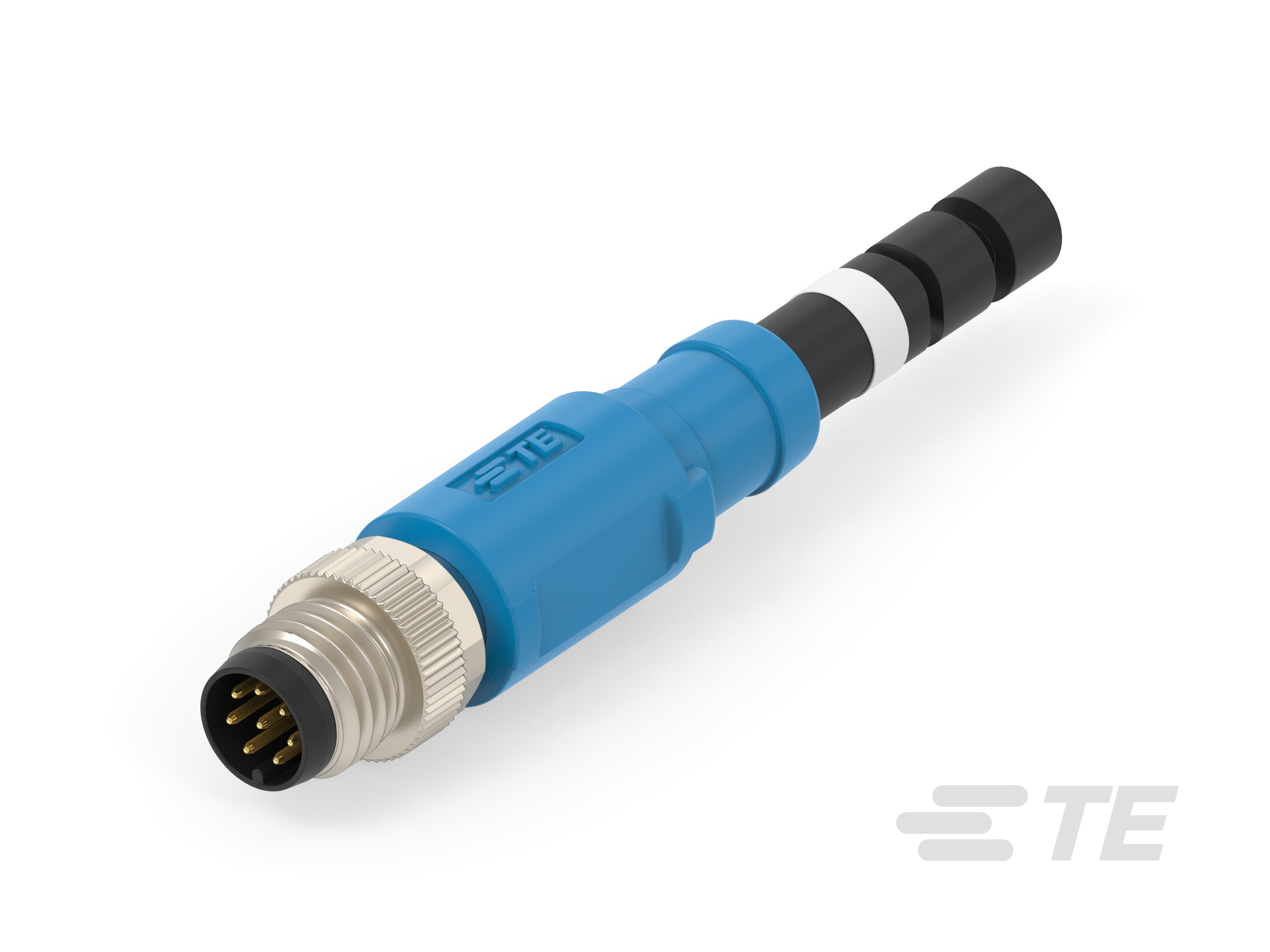 M8 MALE CORDSET,8PIN,ST,SH,SO,4.0M-T40611DS008-040