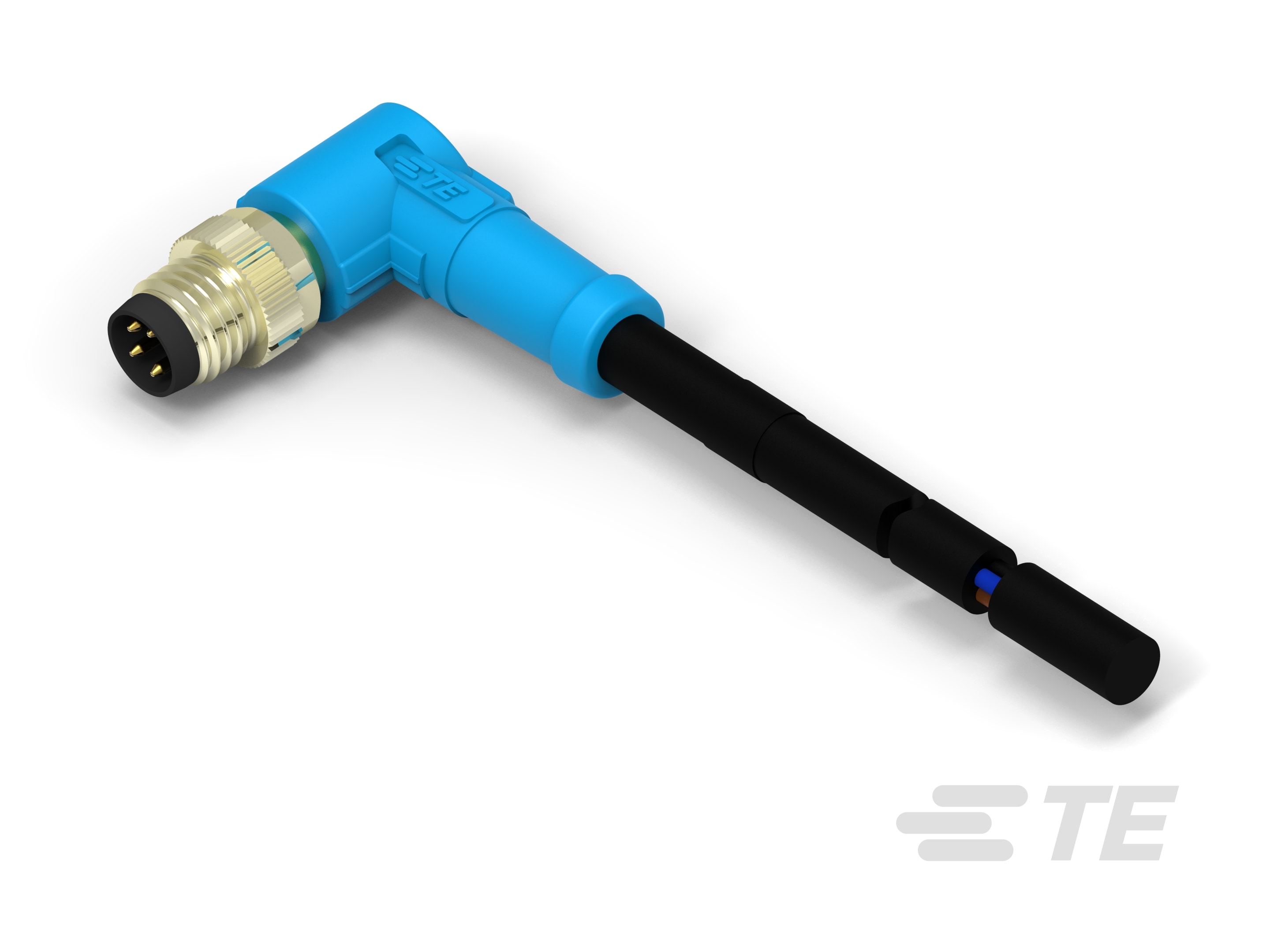 M8 CABLE RA M 5M 4POS PVC CABLE-T4061210004-005