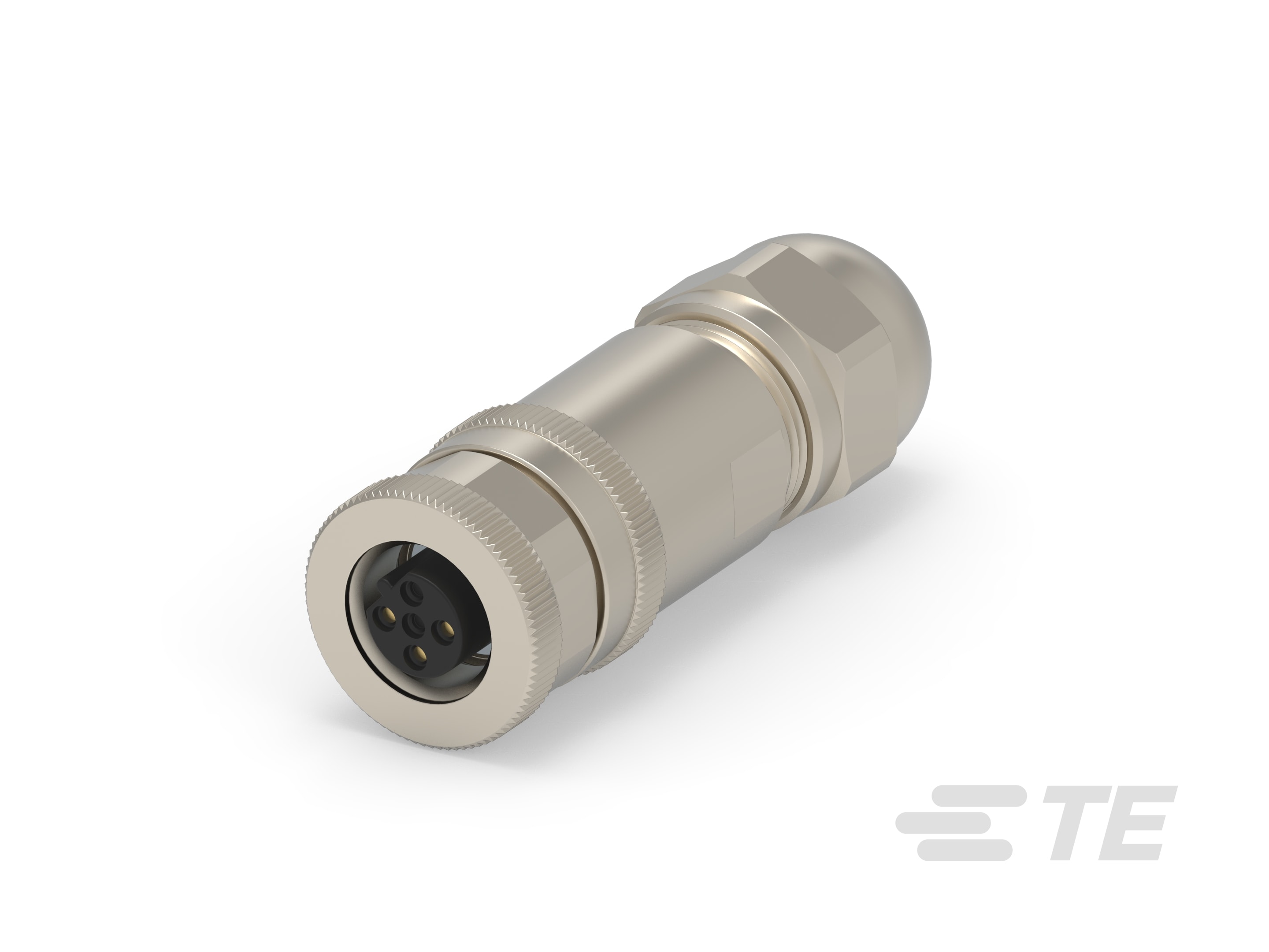 M12 F 3P GOLD, B_CODE S SHIELDED PG7-T4110411031-000