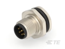 Panel Sensor Connector Plug T4130012041-000 M12 4POS TE CONNECTIVITY 