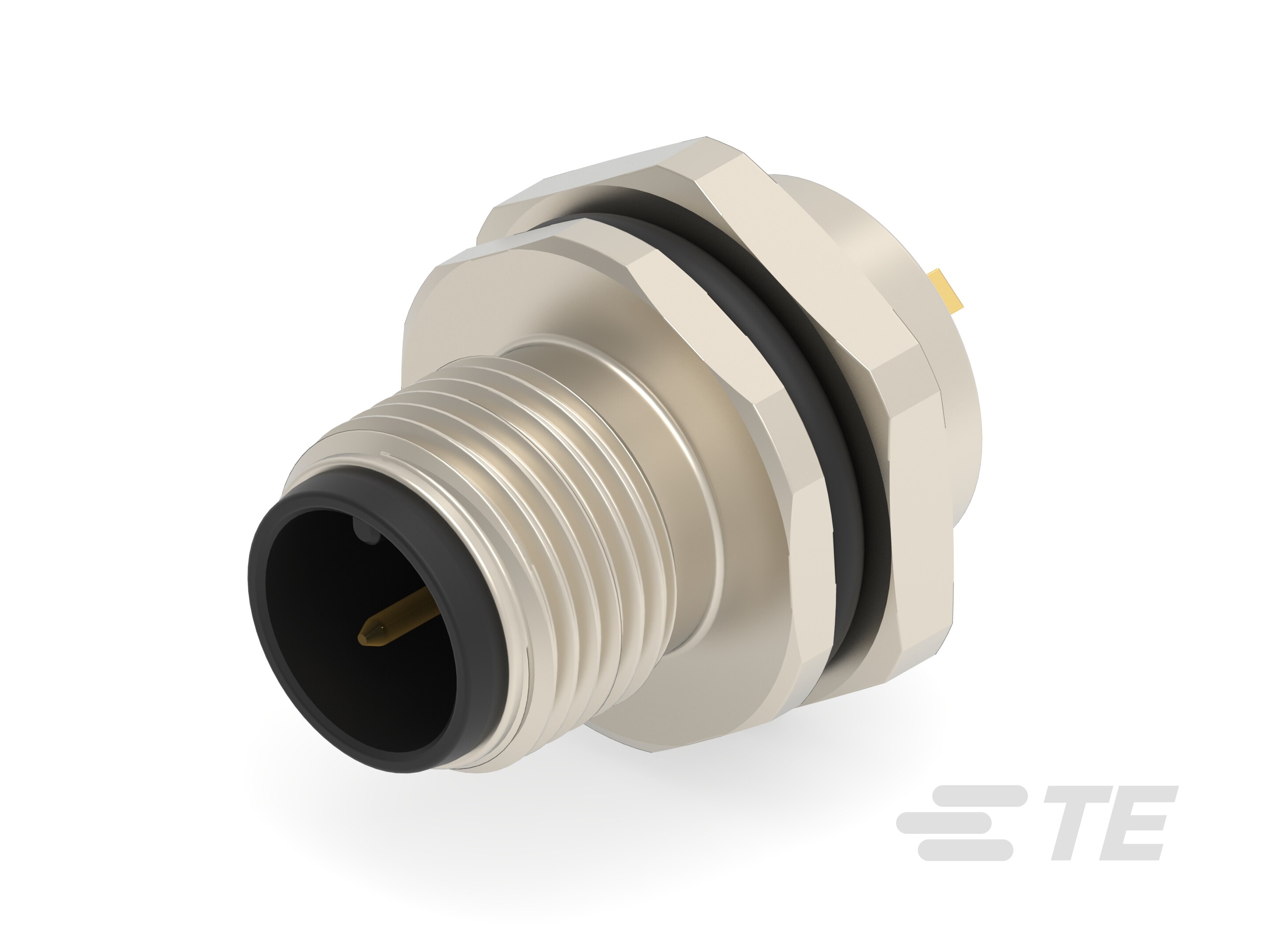 M12,FRONT MOUNT,MALE,A,2P,SOLDER WIRE-T4132012021-000