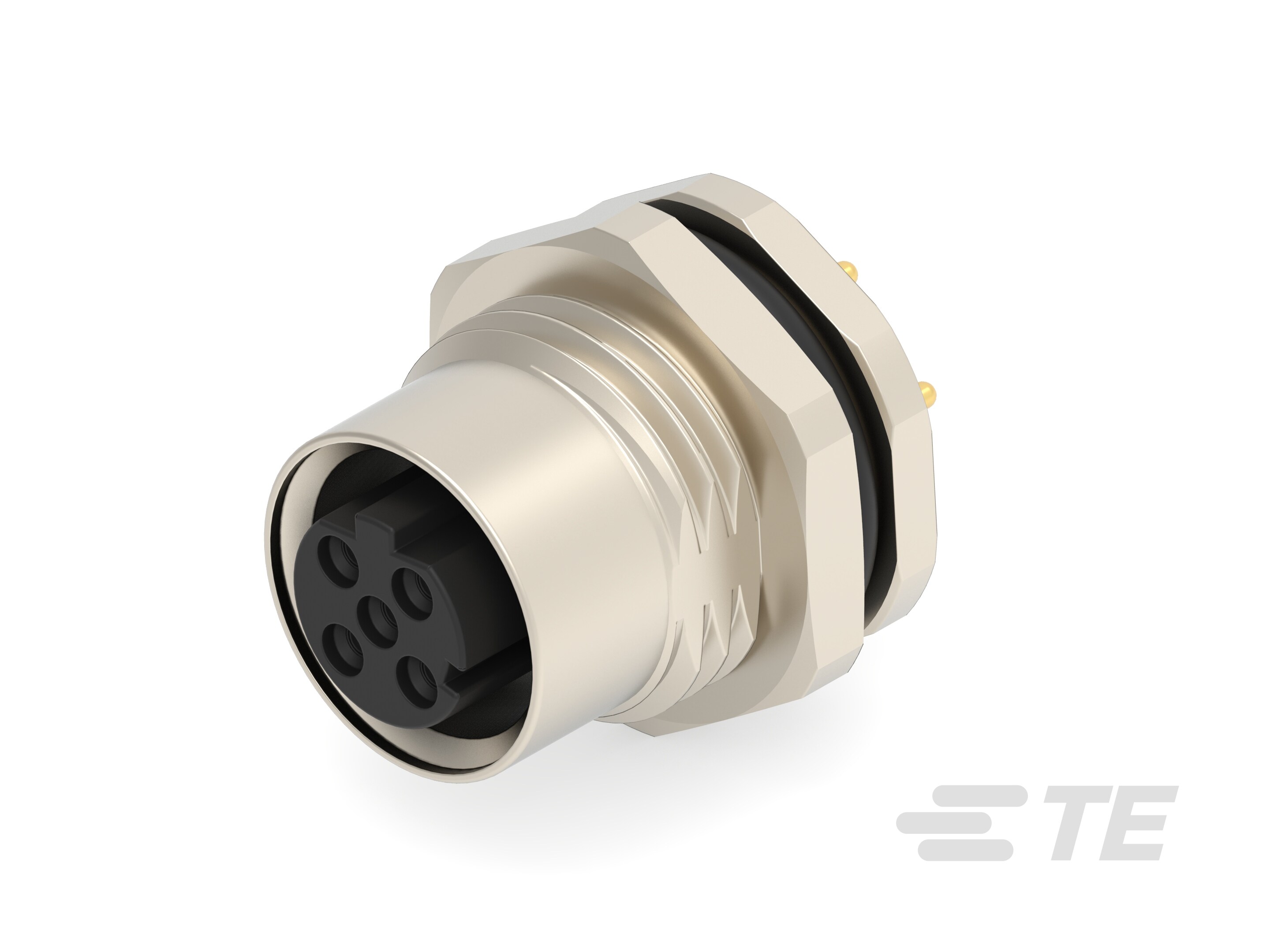 M12,REAR MOUNTING,FEMALE,D CODE,3P-T4141512031-000