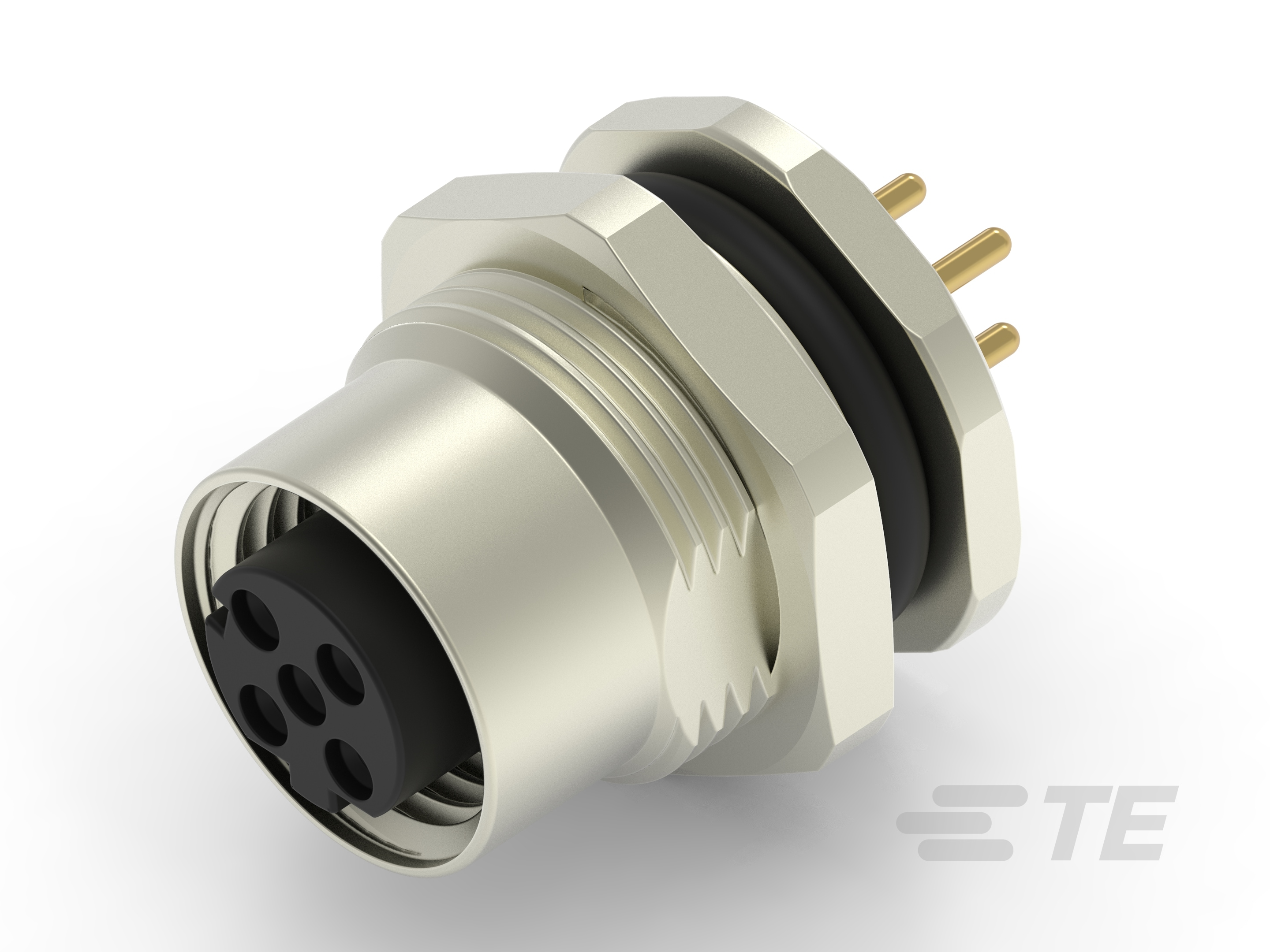 M12,REAR MOUNTING,FEMALE,D CODE,4P-T4141512041-001