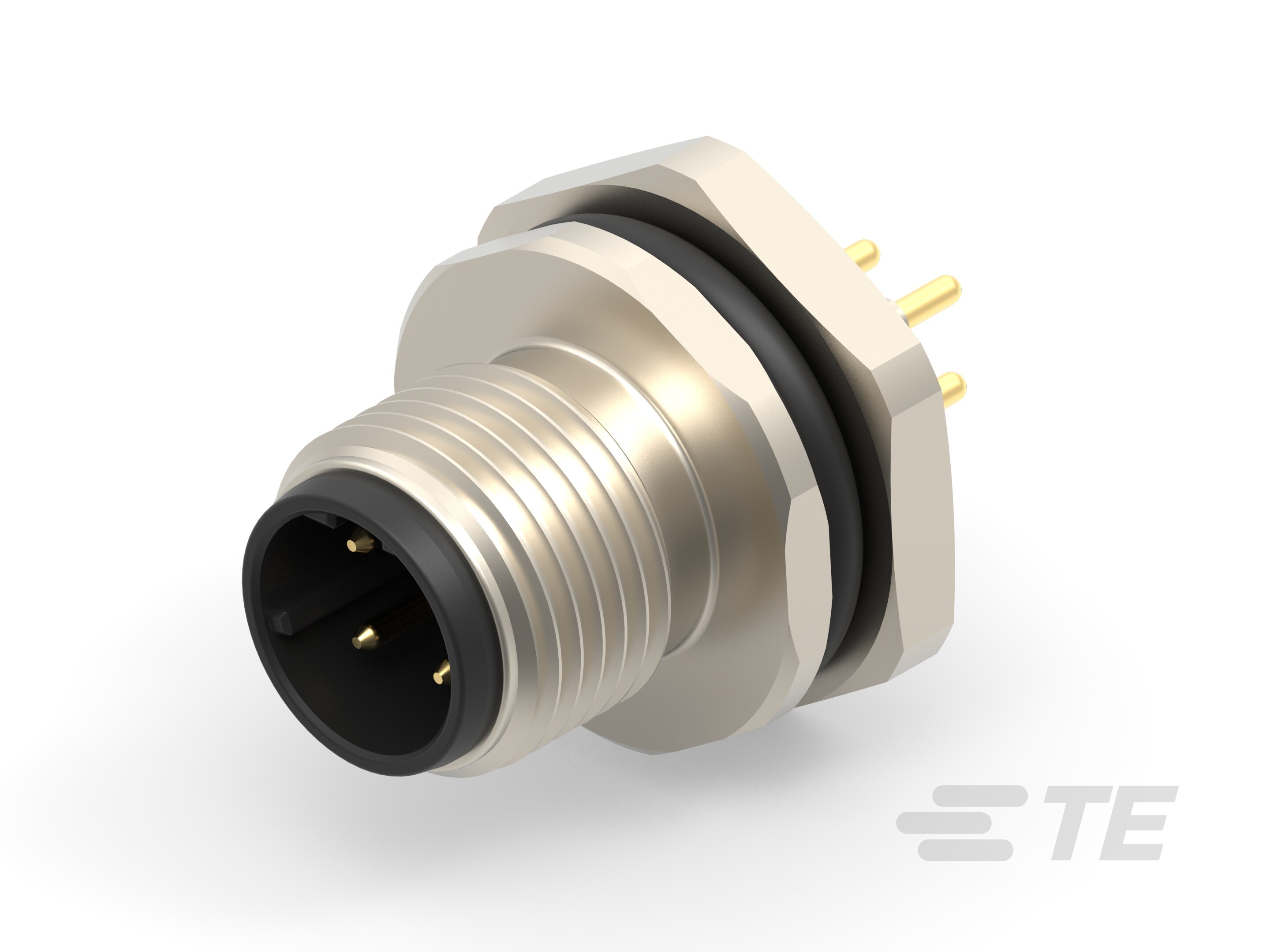 M12,FRONT MOUNTING,MALE,D CODE,4P-T4142512041-000