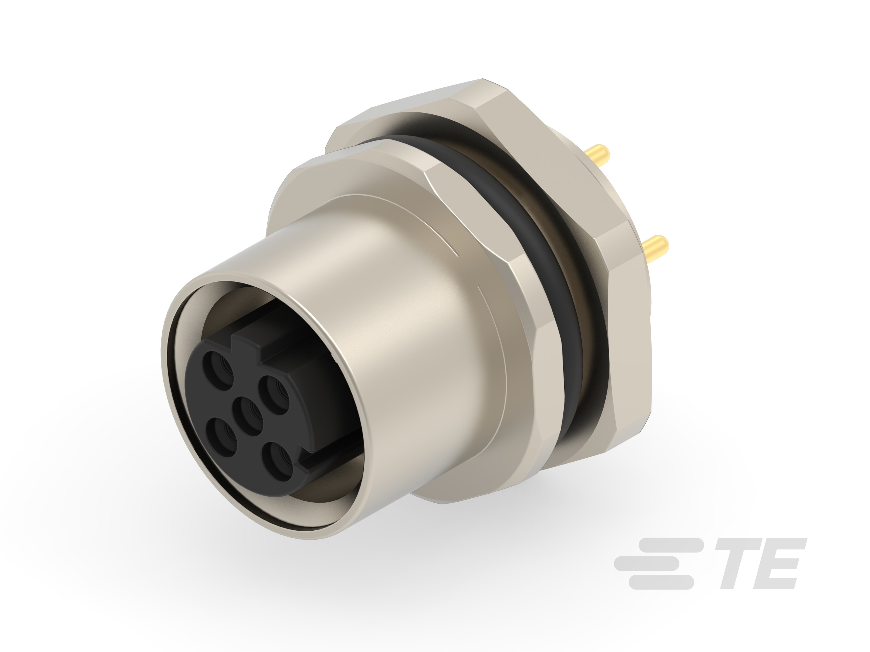M12,FRONT MOUNTING,FEMALE,D CODE,3P-T4143512031-000