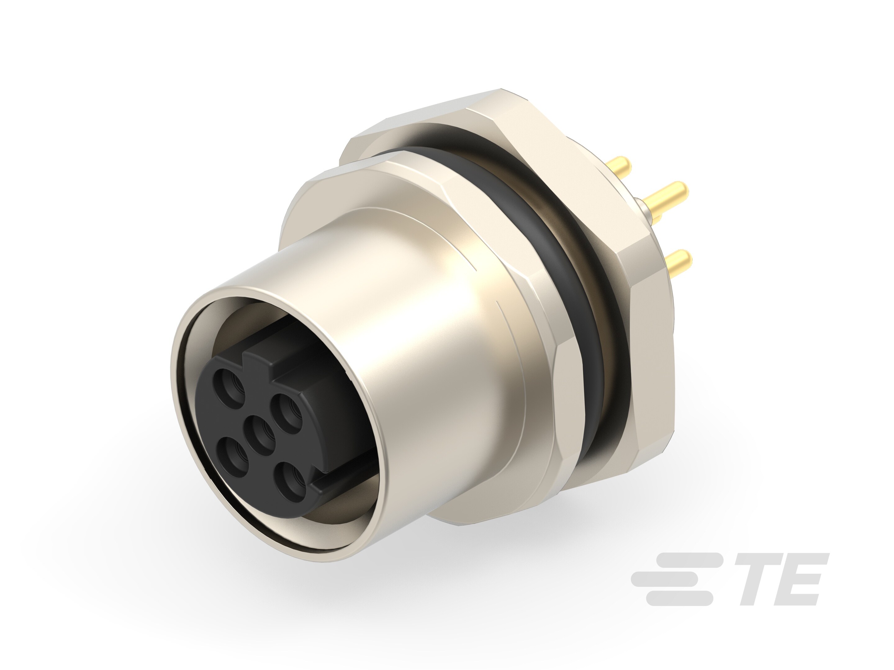 M12,FRONT MOUNTING,FEMALE,D CODE,5P-T4143512051-000