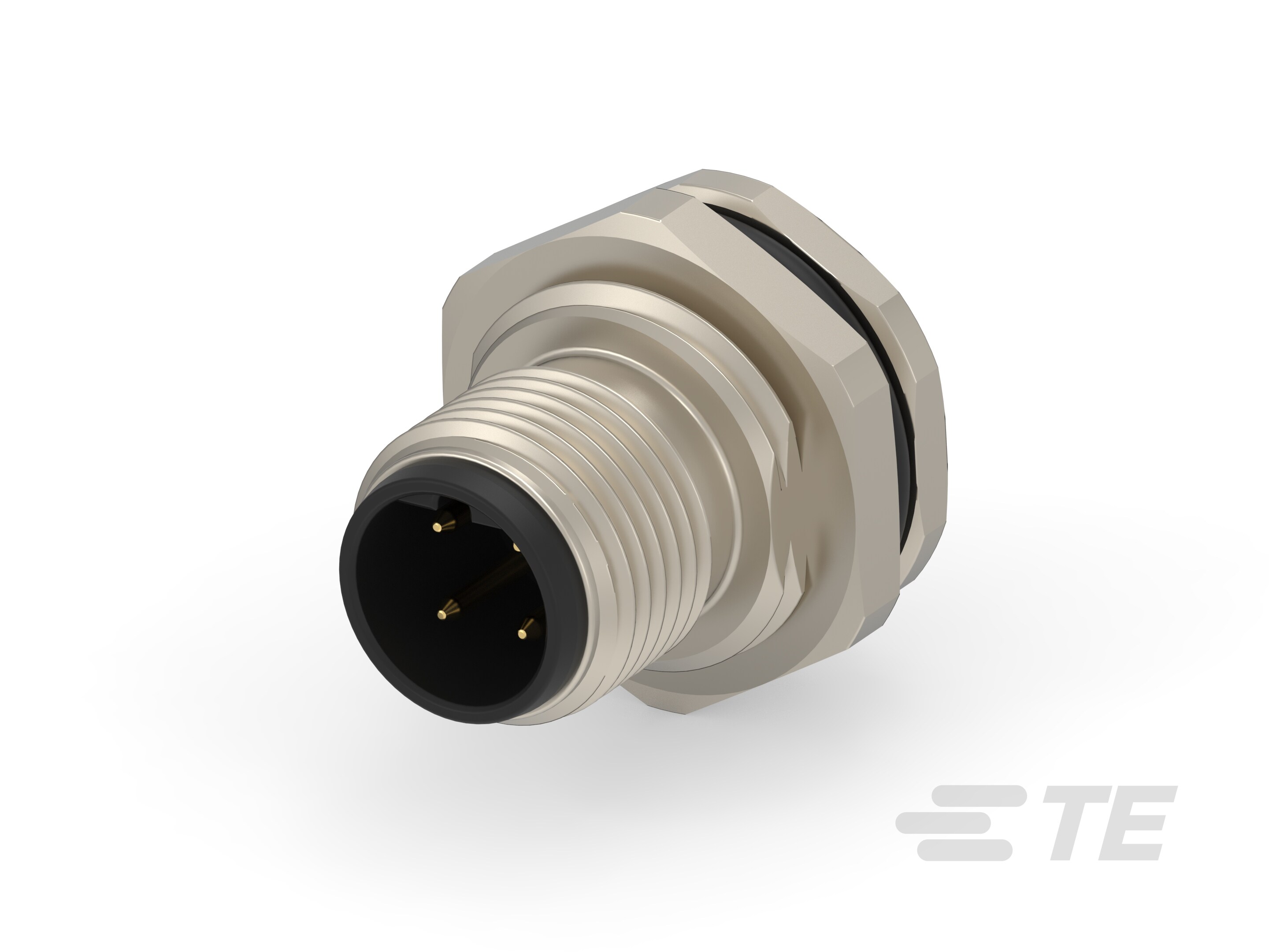 M12,REAR MOUNTING,MALE,B,4P,0.2M WIRE-T4171010404-001