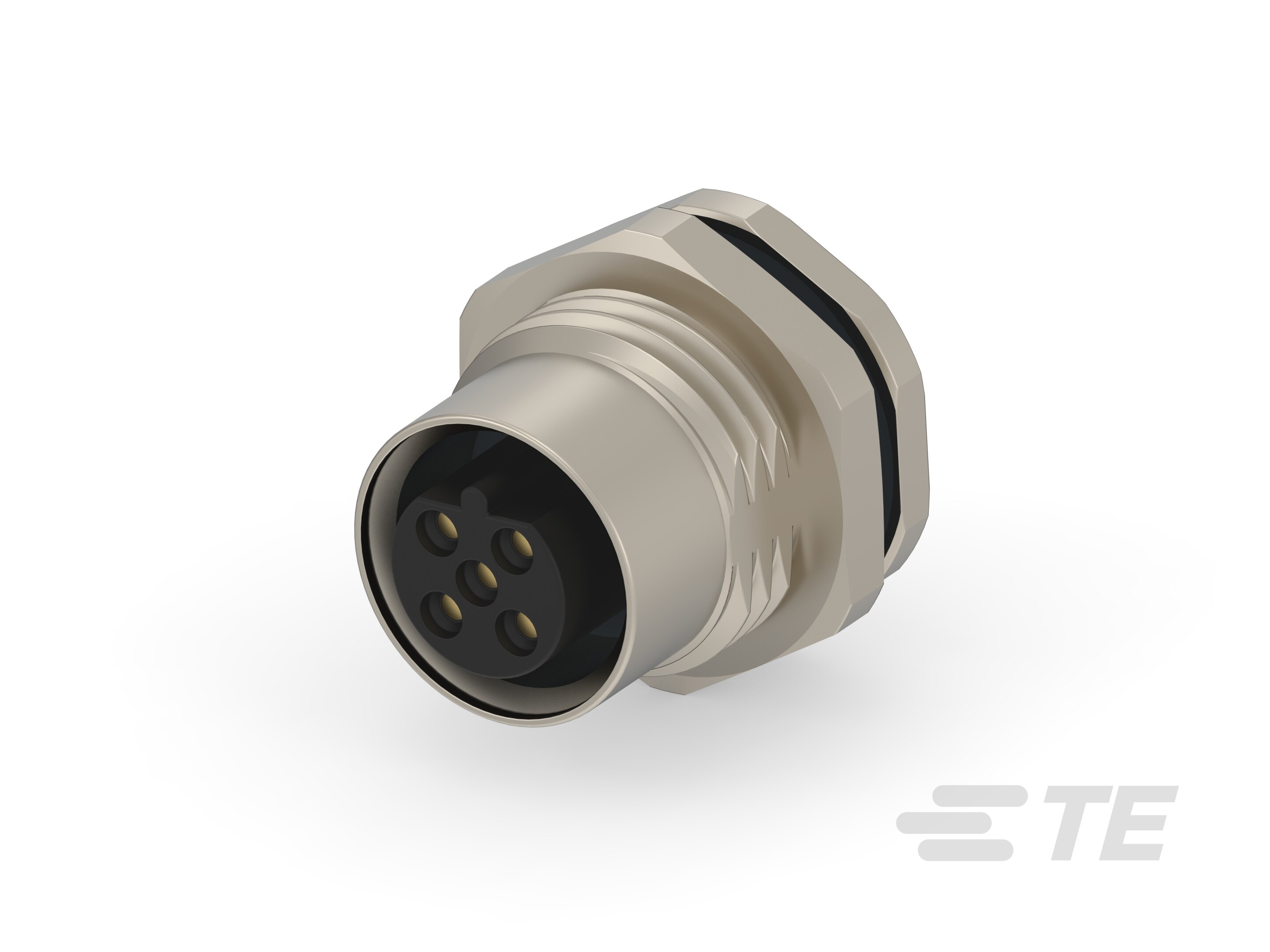 M12,REAR MOUNTING,FEMALE,B,4P,0.2M WIRE-T4171110404-001
