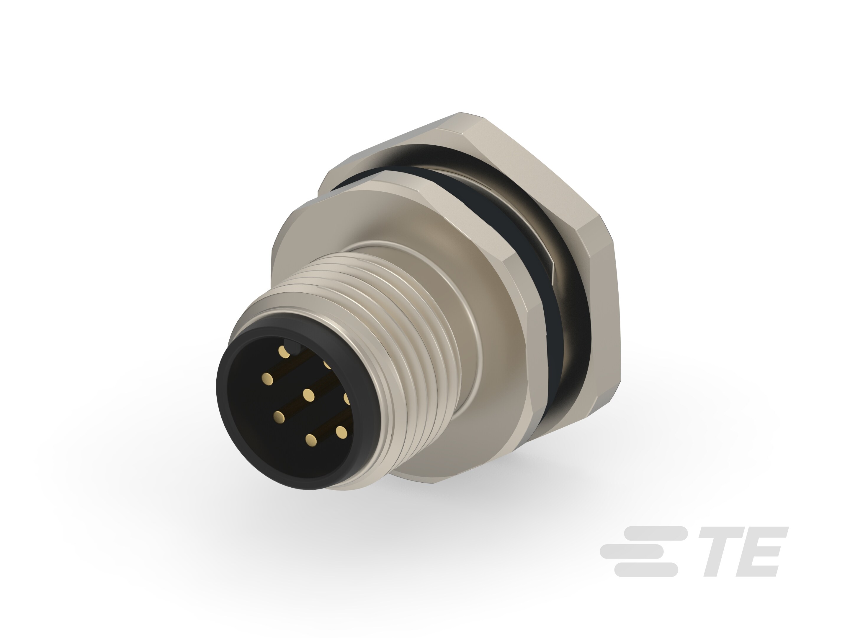 M12,FRONT MOUNT,MALE, A, 8P, 0.5M WIRE-T4171220008-002