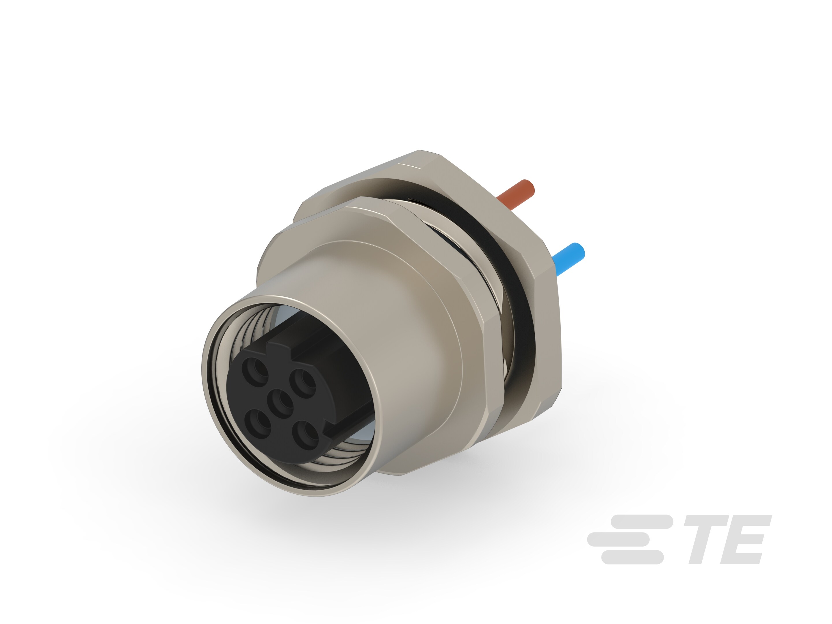 M12,FRONT MOUNTING,FEMALE,D,2P,0.2M WIRE-T4171310502-001