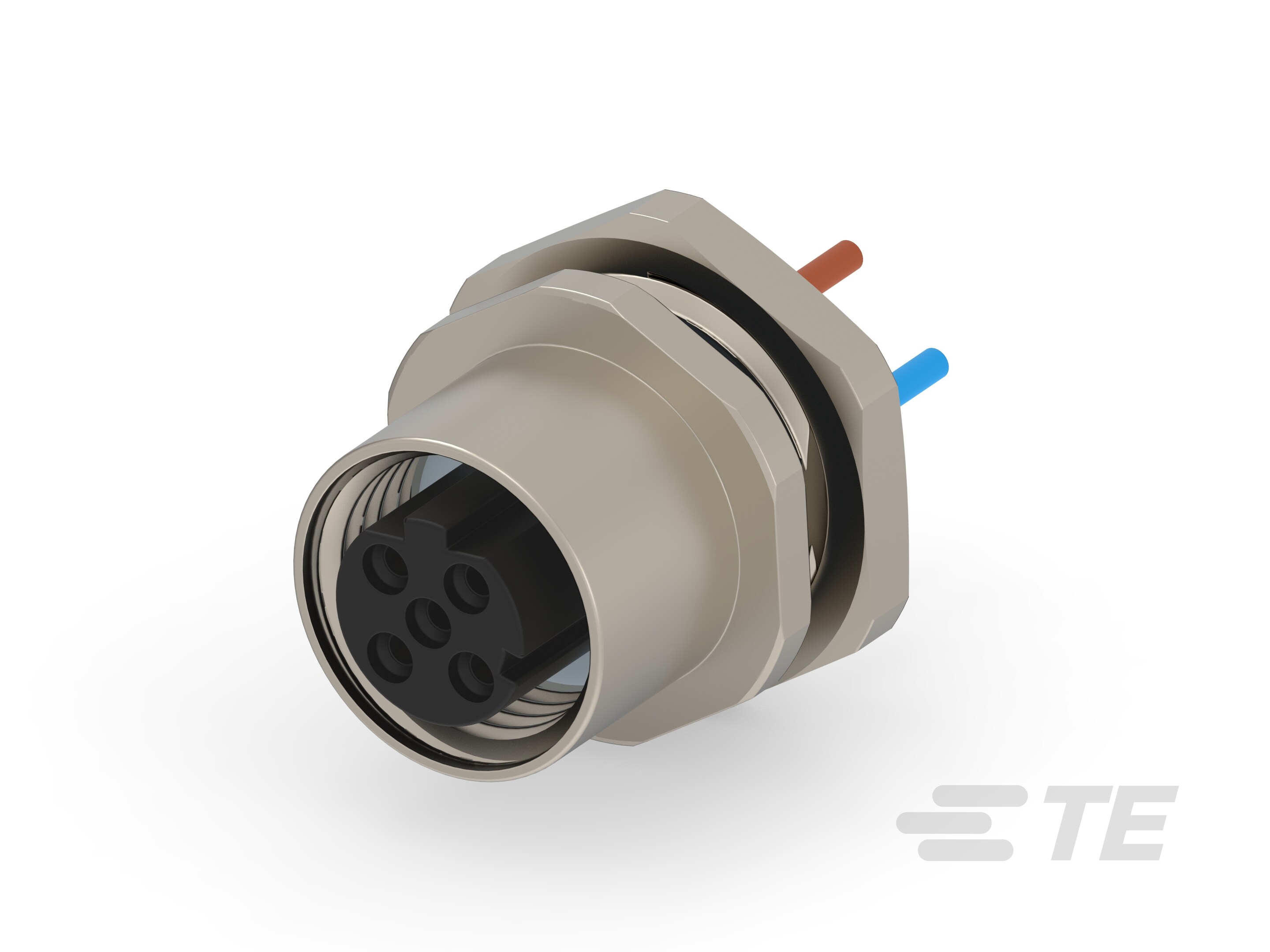 M12,FRONT MOUNTING,FEMALE,D,3P,0.2M WIRE-T4171310503-001