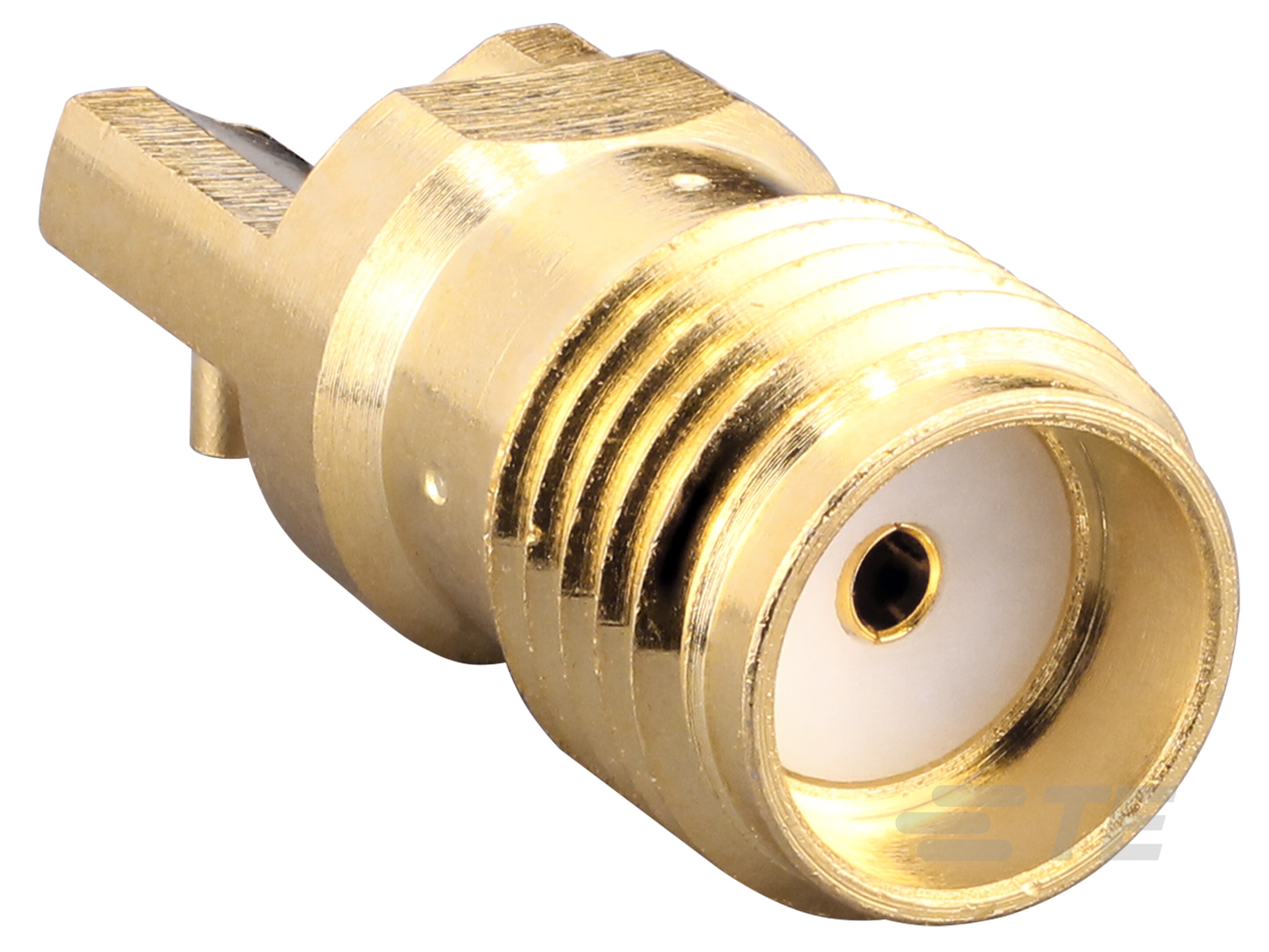 SMA Jack 50 Ohm PCB Edge Mount-CONSMA022-G
