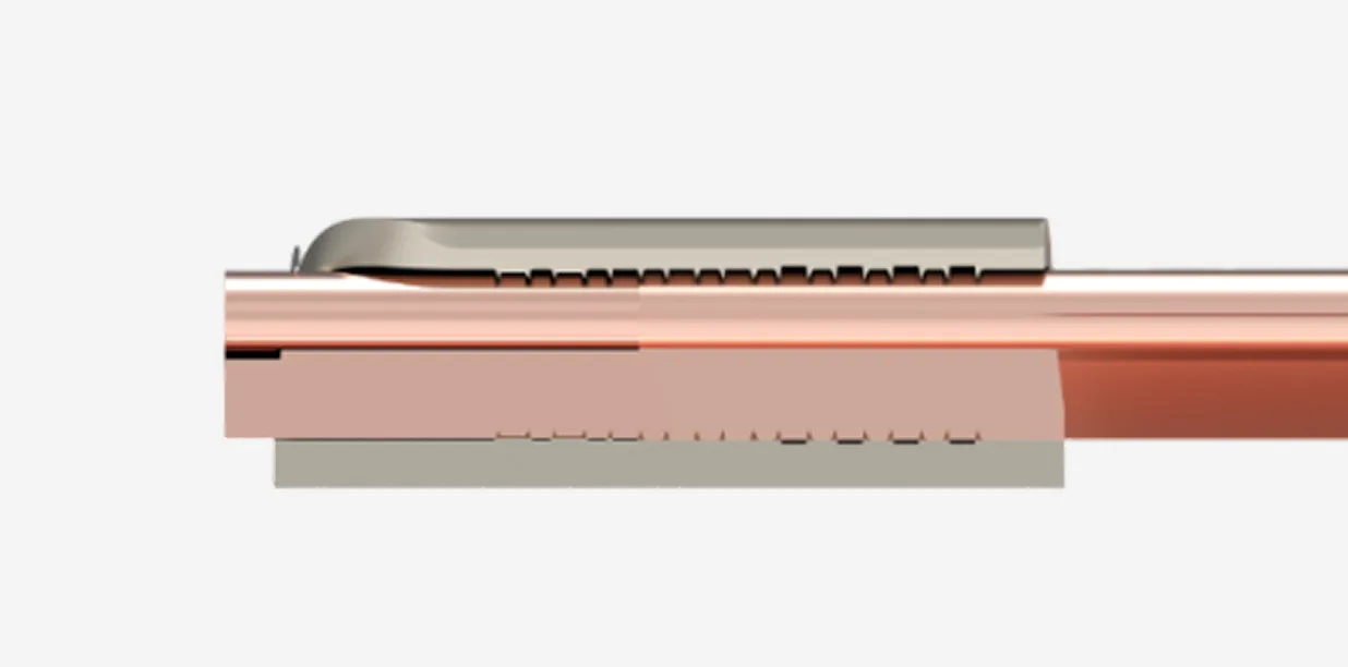 Completed open-barrel crimp splice