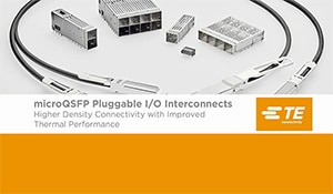 プラグ可能な I/O コネクタ microQSFP