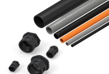 convoluted tubing, also known as cable conduits