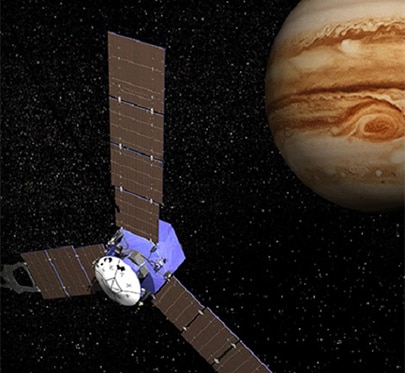 Juno Raumfahrzeug im All
