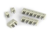 Miniature Hermaphroditic Blade and Receptacle Connectors