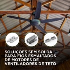 Soluções sem Solda para Fios Esmaltados de Motores de Ventiladores de Teto