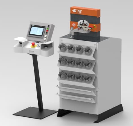 Radpal Radiator Crimp Machine SRC Radial Crimp Machine Video | TE Connectivity