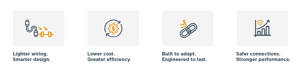 TE works with leading automakers to co-develop 48V automotive solutions and standardized interfaces. Together, we solve complex design challenges and help shape scalable, next-generation vehicle electrical architectures.