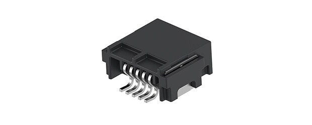 PicoMQS 5 Position Tab Header Assembly, 90 Degrees