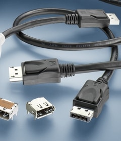 DisplayPort-Stecker und Kabel