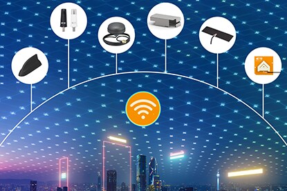 Catálogo de tipos de antenas da TE Connectivity