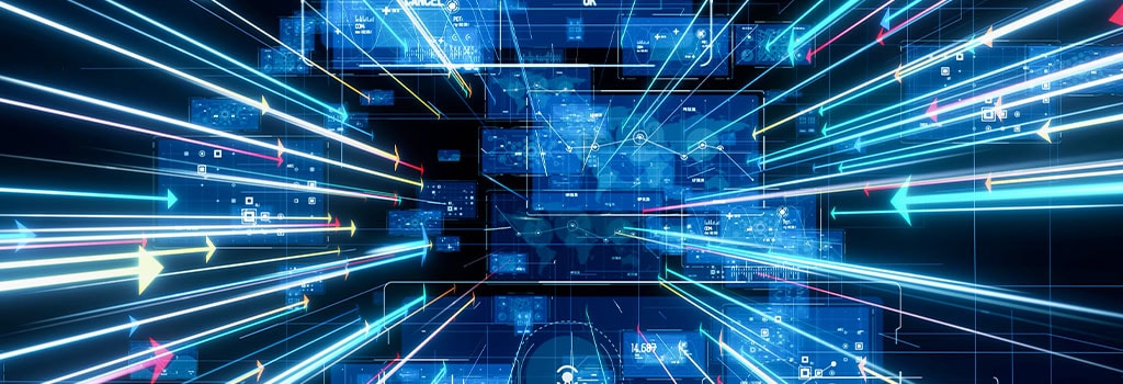 Digital transformation concept, High speed