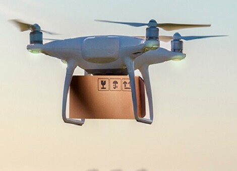 Drone Carrying Package